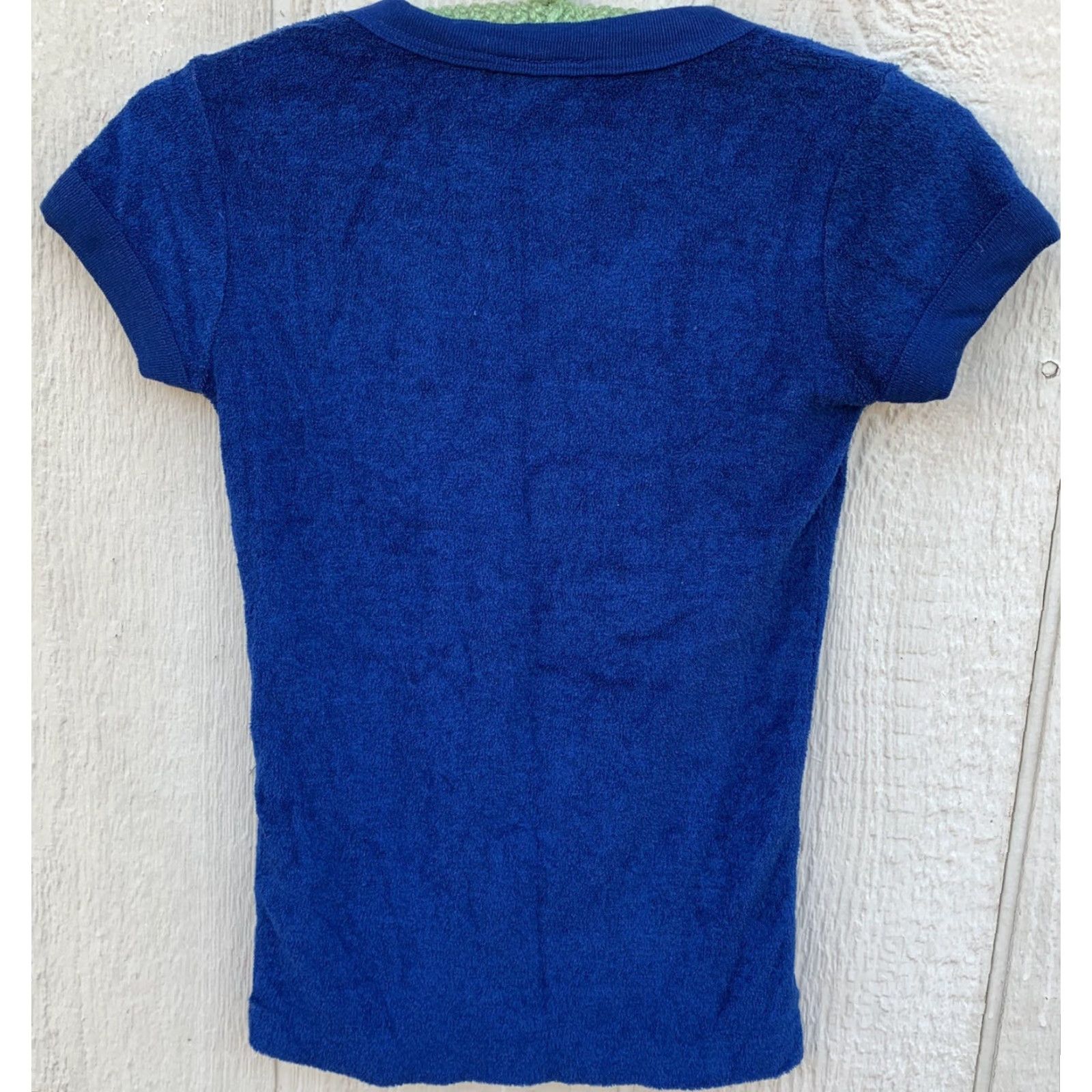 CLOT VINTAGE WPL 8134 T-Shirt Shirt Women size M Blue Terry Cloth 60s 70s Mod Hippie Beach 1960s 1970s Multiharvest Size M / US 6-8 / IT 42-44 - 5 Thumbnail