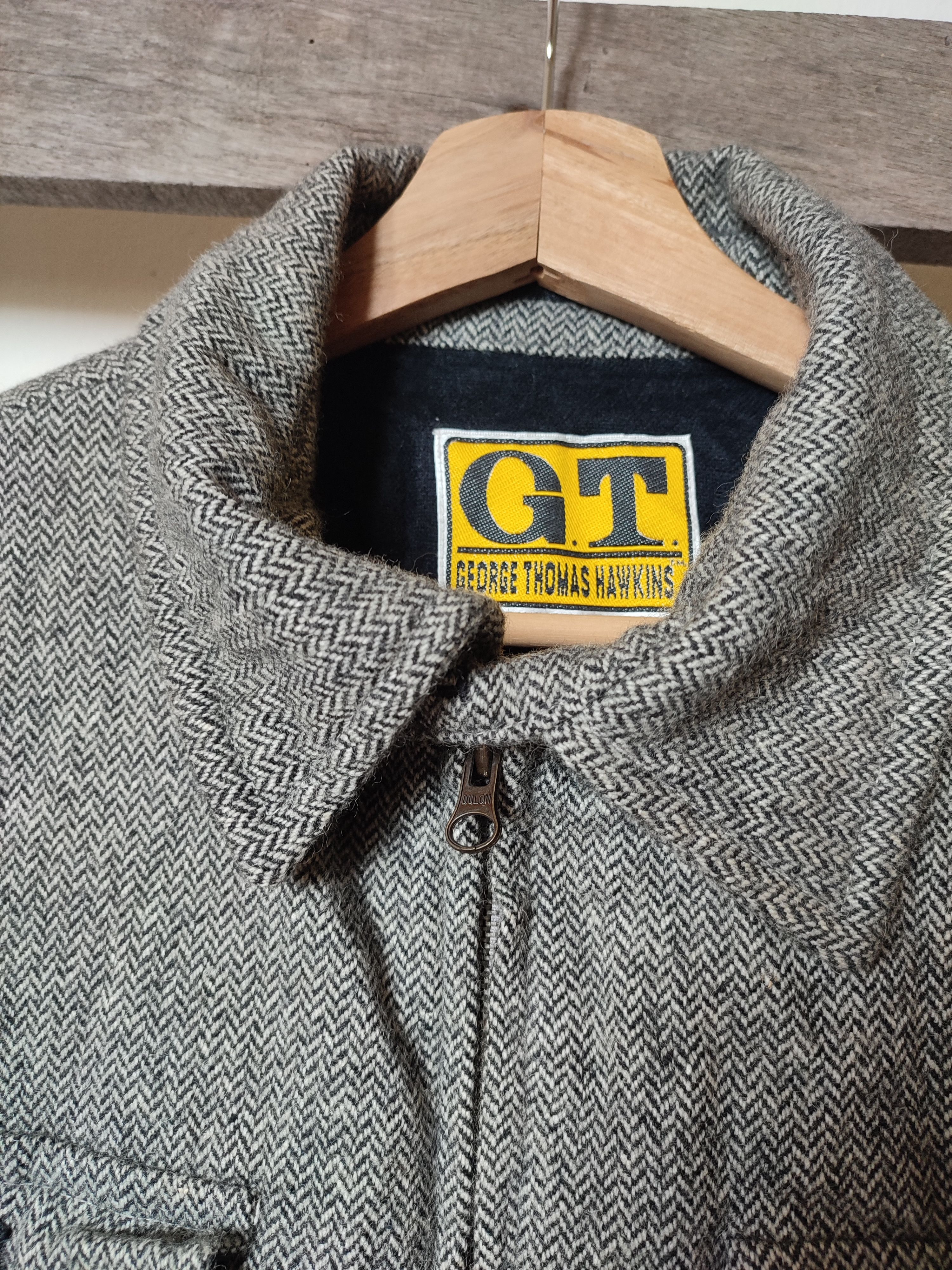 Japanese Brand VINTAGE GEORGE THOMAS HAWKINS MULTI POCKET WOOL JACKET Size US M / EU 48-50 / 2 - 12 Thumbnail