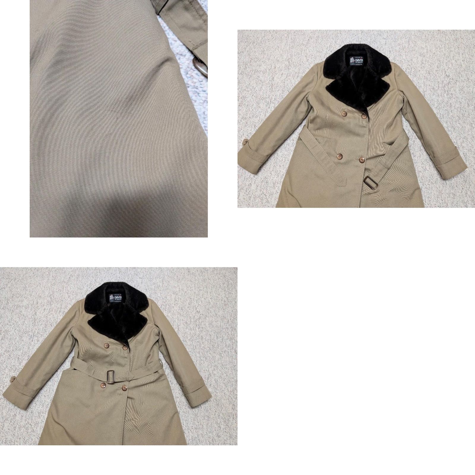 Vintage VINTAGE overcoat BELTED COAT Women M tan faux fur acrylic pile 1970s-80s Size M / US 6-8 / IT 42-44 - 8 Thumbnail