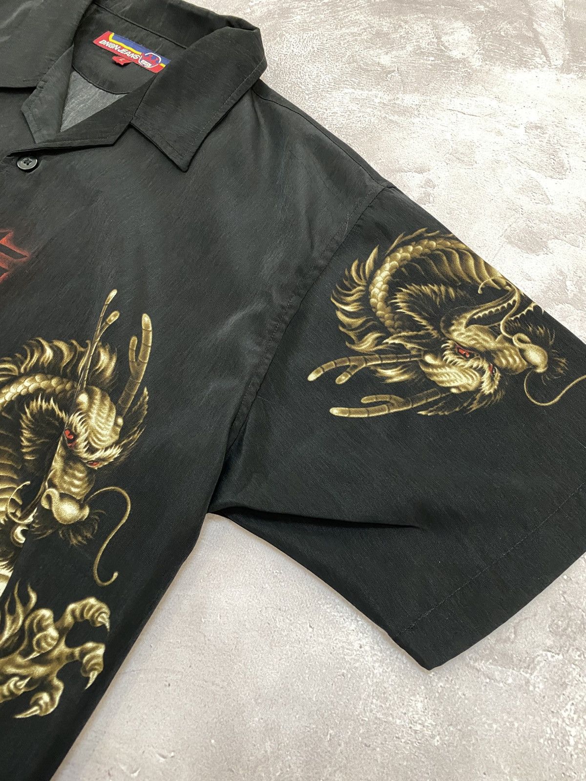 Japanese Brand Vintage Japanese Dragon Bruce Lee Anima Shirt Oversize Size US L / EU 52-54 / 3 - 5 Thumbnail