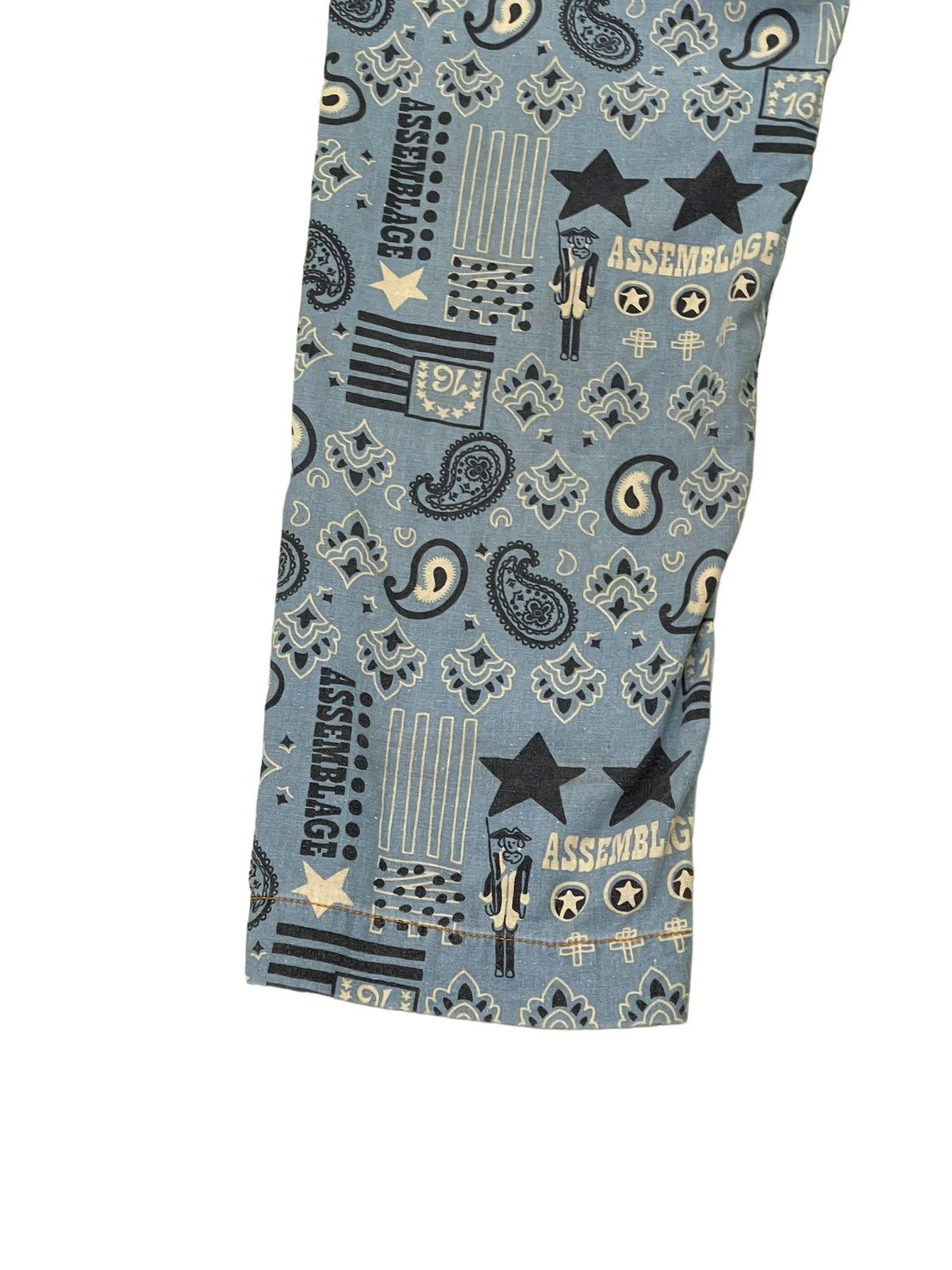 Issey Miyake Paisley Bandana Ne Net Hybrid Jeans Baggy Tapered 6🟦9 Size US 32 / EU 48 - 2 Thumbnail