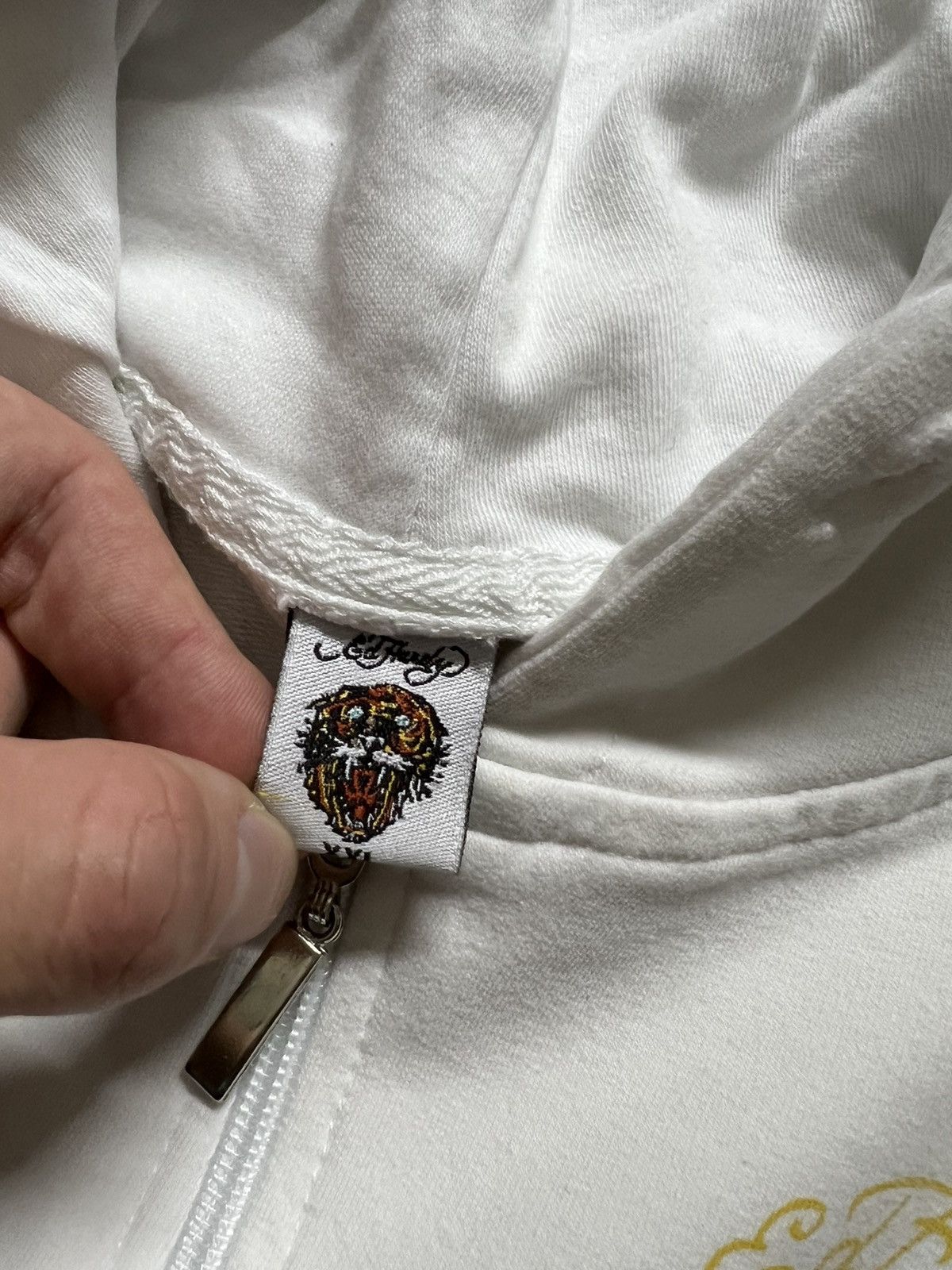 Ed Hardy Vintage Y2k Ed Hardy 🤍 Cross Tattoo ❤️ Zip Hoodie 00’s Size S / US 4 / IT 40 - 11 Thumbnail