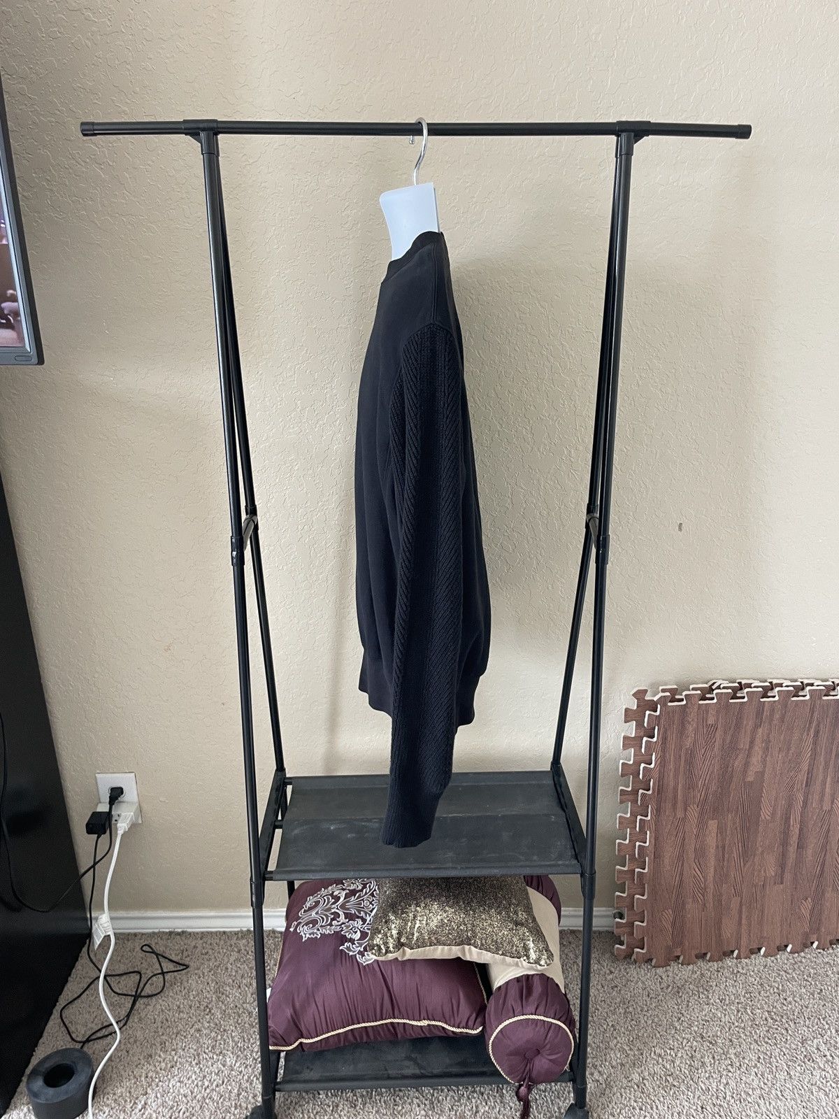 Helmut Lang Crewneck Sweater w/ Textured ribbed sleeves Size US XS / EU 42 / 0 - 4 Thumbnail