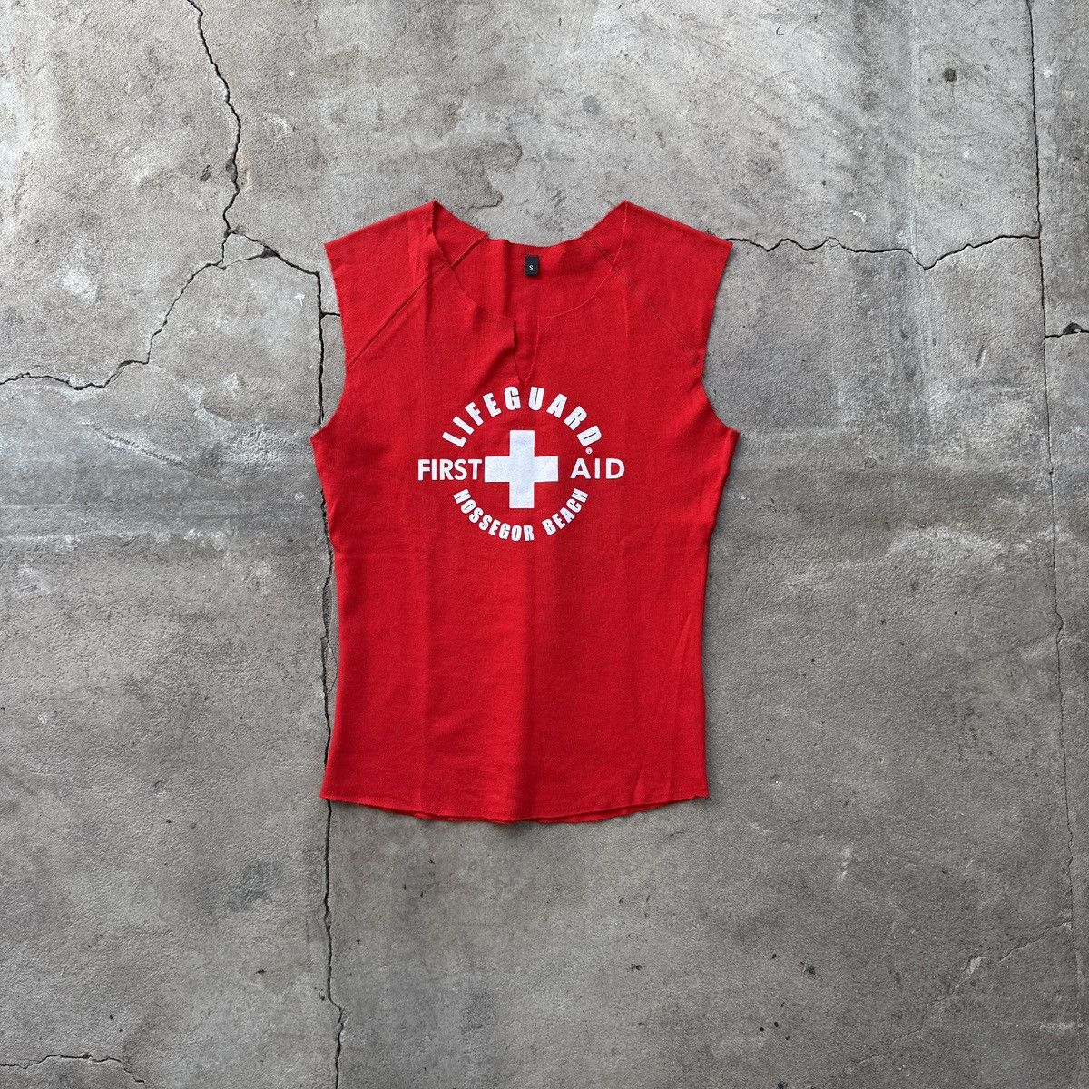 Japanese Brand × Vintage Y2K Life Guard First Aid Sexy Tank Top Size S / US 4 / IT 40 - 1 Thumbnail