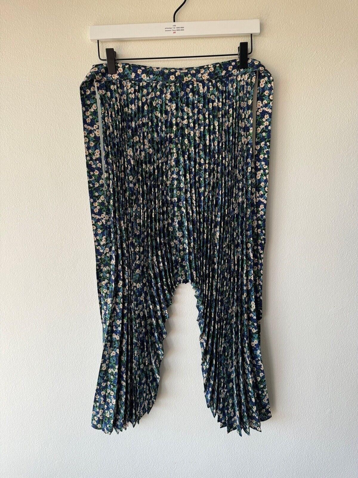 rokh new H&M h m Rokh Hwang 12 40 8 skirt Floral Print Pleated Size 30" / US 8 / IT 44 - 1 Thumbnail
