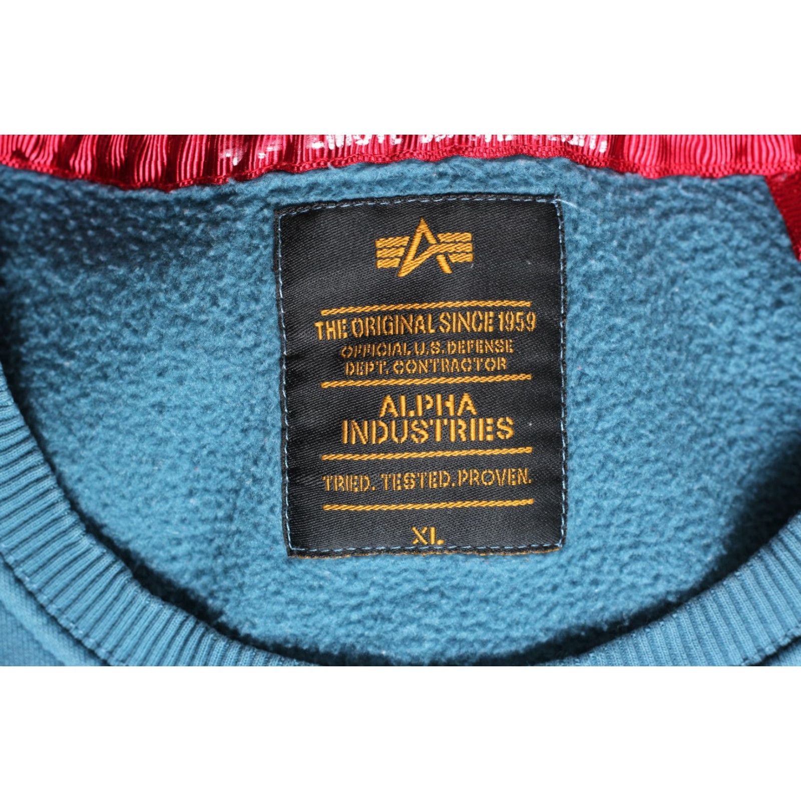 Alpha Industries ALPHA INDUSTRIES Pullover Hoodie Sweatshirt Men XL VR3554 Blue Size US XL / EU 56 / 4 - 5 Thumbnail