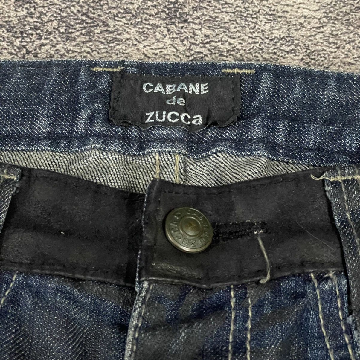 If Six Was Nine × Le Grande Bleu (L.G.B.) × Tornado Mart Cabane de Zucca Distressed Denim Yohji/Comme-Inspired Jeans Size US 32 / EU 48 - 7 Thumbnail