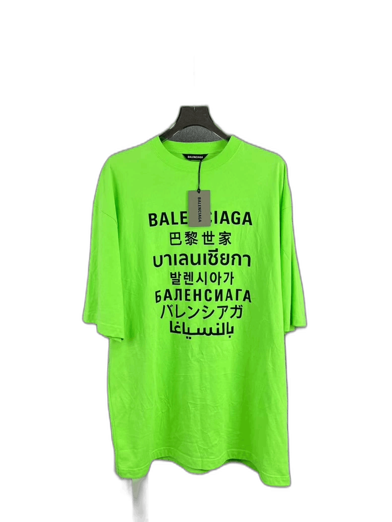Balenciaga BALENCIAGA Green Short Sleeve T-Shirt Size S-yf Size US S / EU 44-46 / 1 - 1 Thumbnail