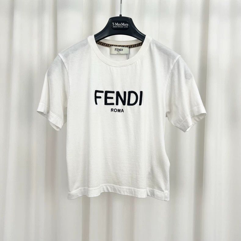 Fendi Fendi Embroidered Letter Short Sleeve - dmc Size US XXS / EU 40 - 1 Thumbnail