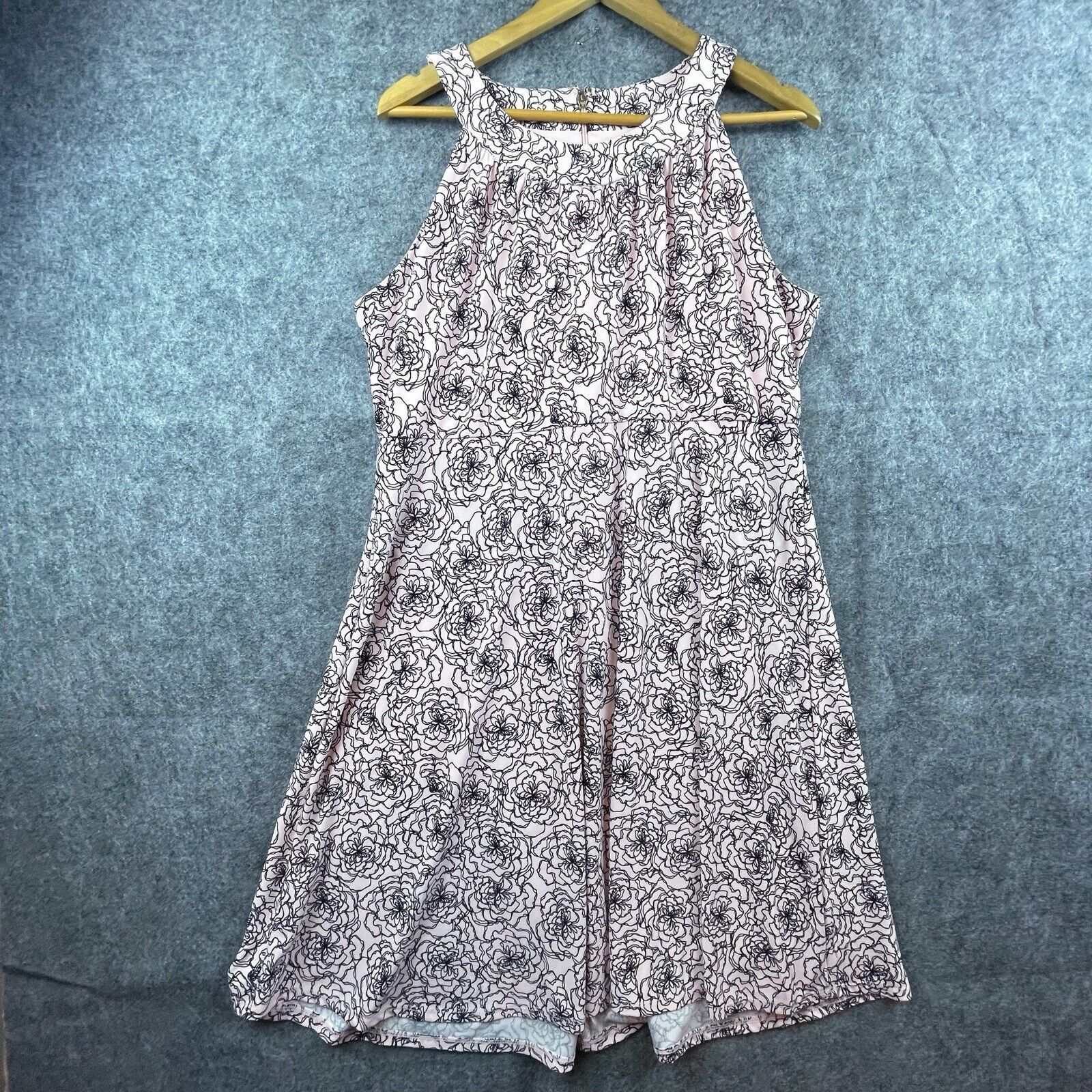 Tommy Hilfiger Tommy Hilfiger Dress Womens 14 Pink Abstract Flowers Stretch Size XL / US 12-14 / IT 48-50 - 1 Thumbnail