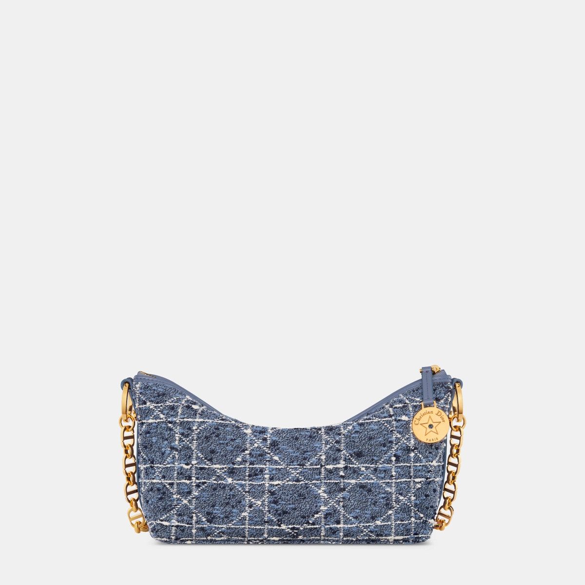 Dior o1bcso1str0226 Size:OS/Hobo Bag with Chain in Denim Blue Size ONE SIZE - 5 Thumbnail