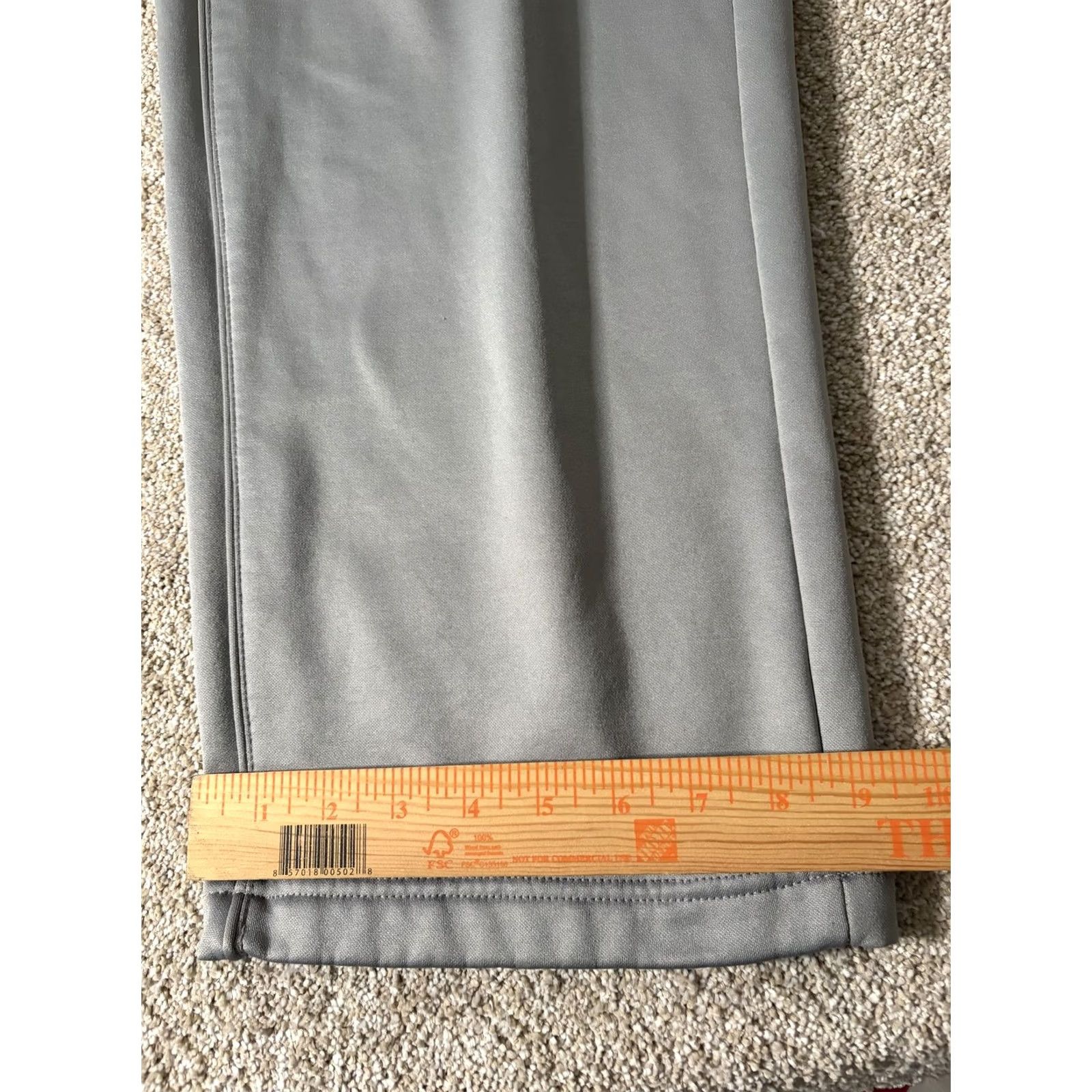 Nautica Nautica Competition Sweatpants Mens 2XL Gray Fleece Elastic Waist Zip Pocket Relaxed Straight Pockets 100% Polyester Winter Mens Size US 39 - 3 Thumbnail