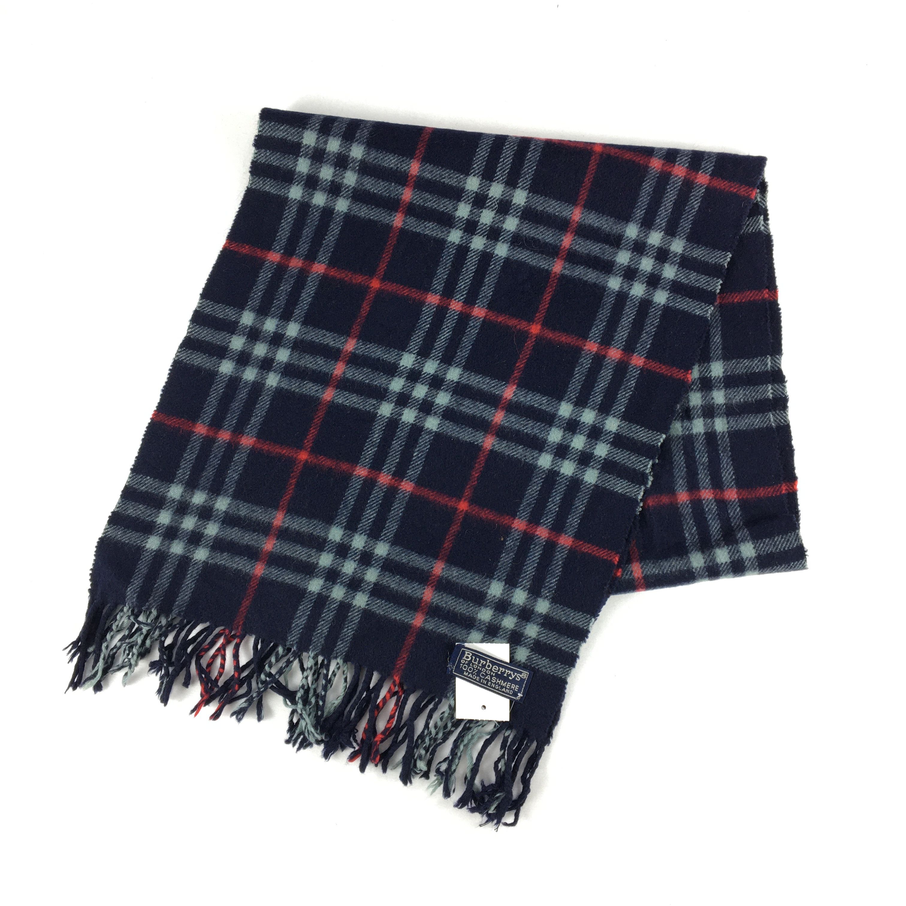 Burberry Vintage Burberry Scarf Muffler Wool Cashmere Scarves Size ONE SIZE - 2 Thumbnail