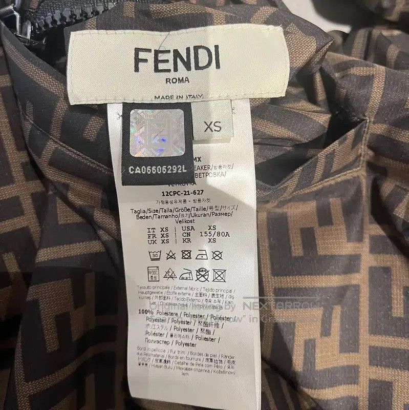 Fendi Fendi Brown Long Coat with Logo Print . Size XS / US 0-2 / IT 36-38 - 4 Thumbnail