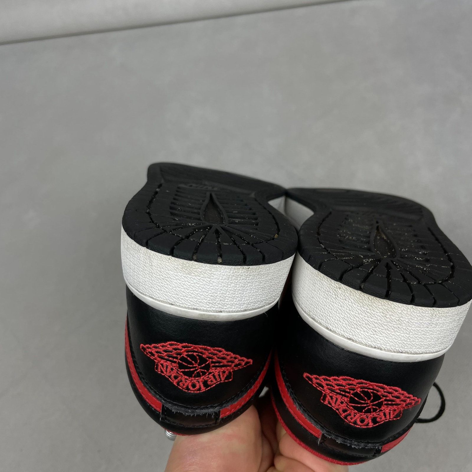 Jordan Brand × Nike Nike Air Jordan 1 Low GS 553560-063 Black Red Sneakers 6.5Y Size US 6.5 / EU 39-40 - 12 Thumbnail
