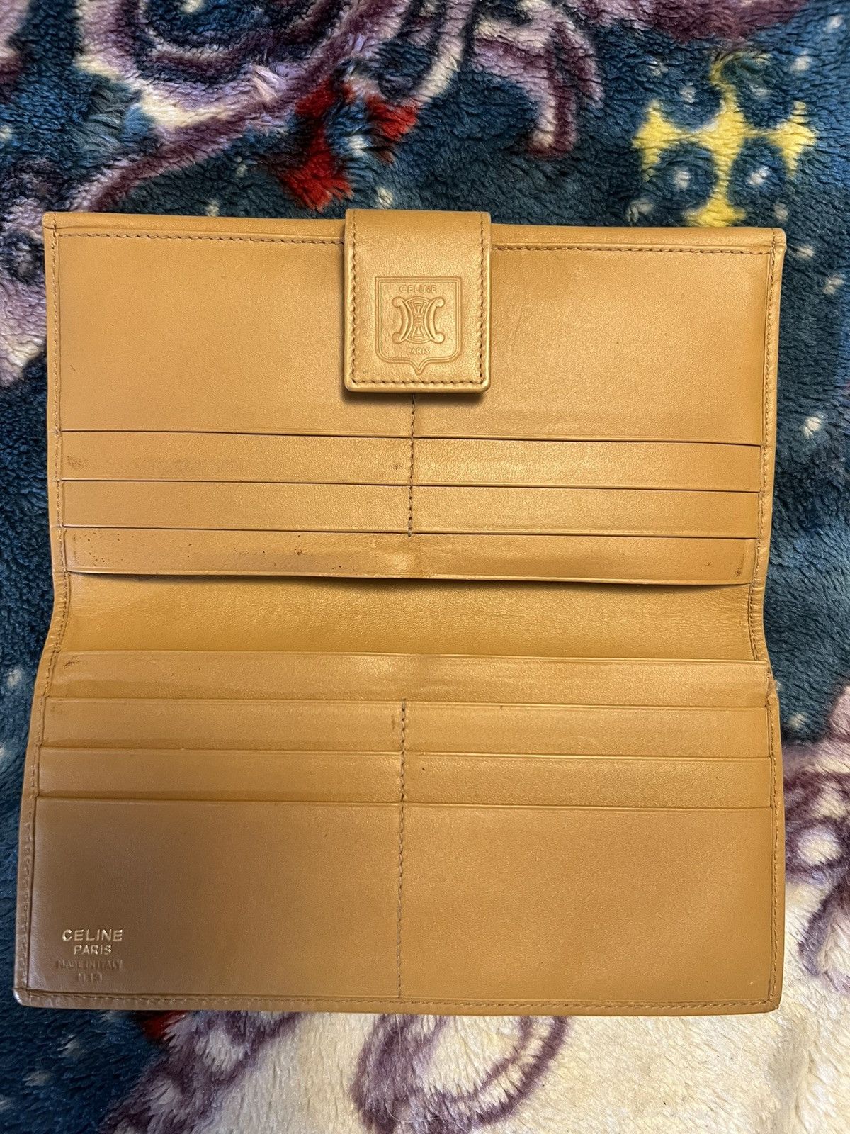 Celine Macadam Brown Long Wallet