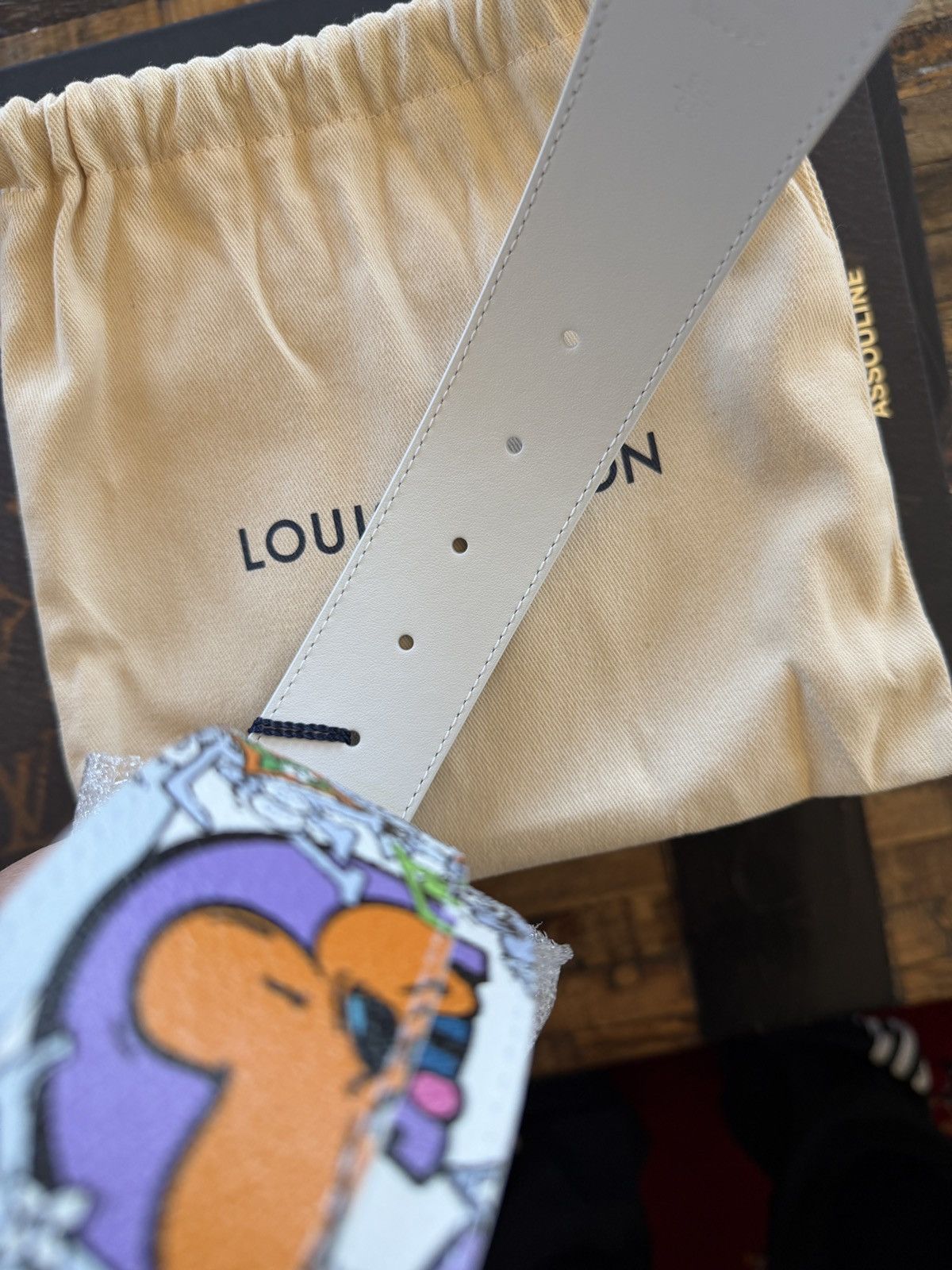 Louis Vuitton Louis Vuitton LV Comic Reversible Belt 95/38 Size 32 - 4 Thumbnail