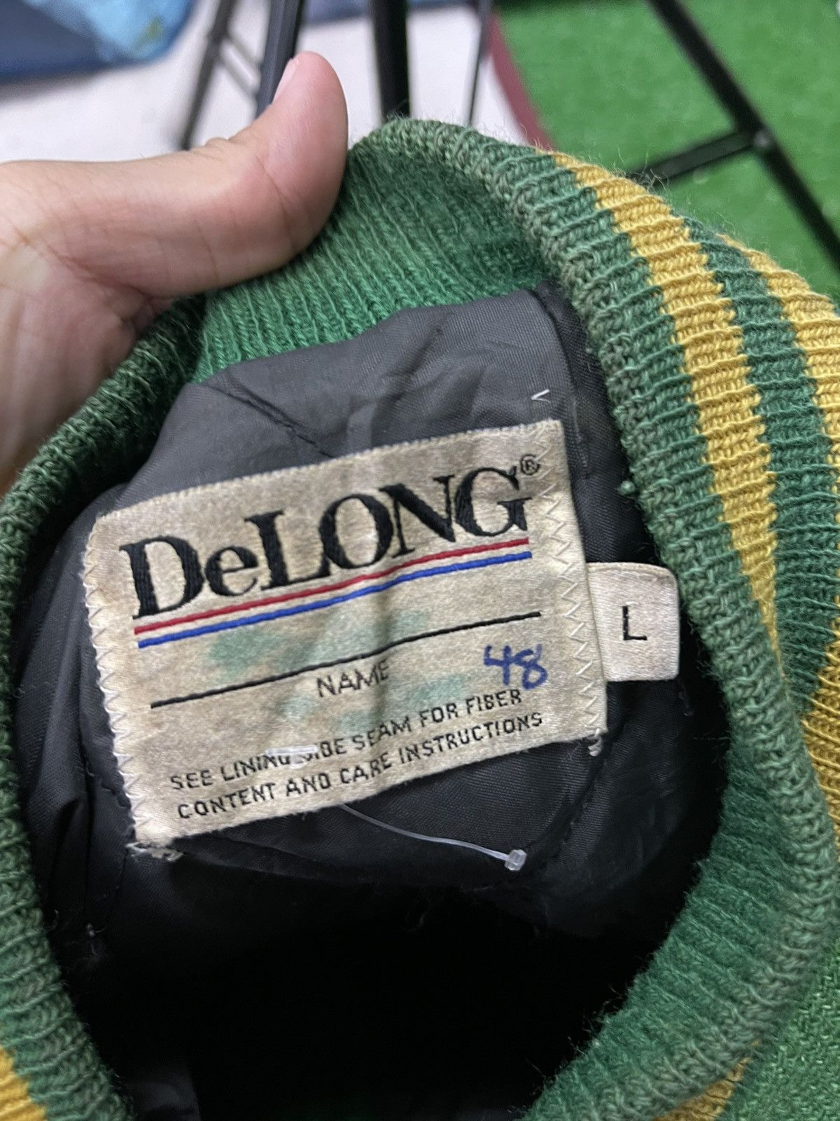 Delong × Vintage Vintage Delong Varsity Jacket Size US L / EU 52-54 / 3 - 16 Thumbnail