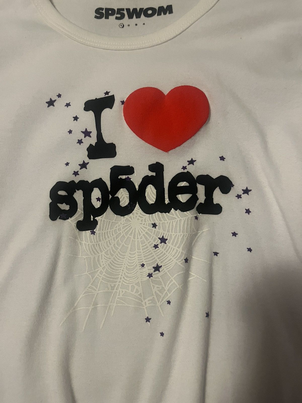 Designer × Sp5der × Young Thug Sp5der baby tee rare Size S / US 4 / IT 40 - 12 Thumbnail