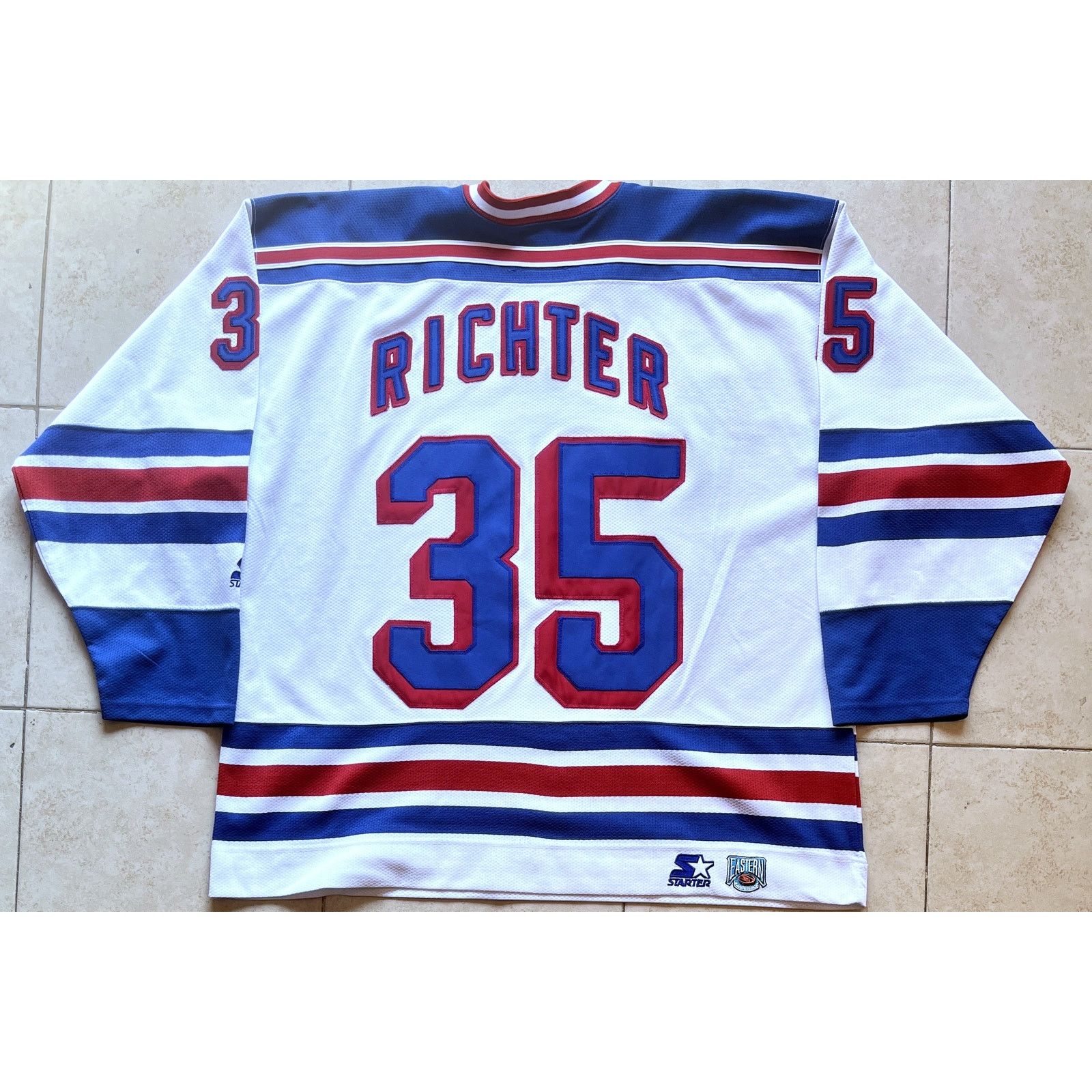 NHL × Starter RICHTER #35 New York Rangers STARTER jersey 2XL NHL vintage Size US XXL / EU 58 / 5 - 4 Thumbnail