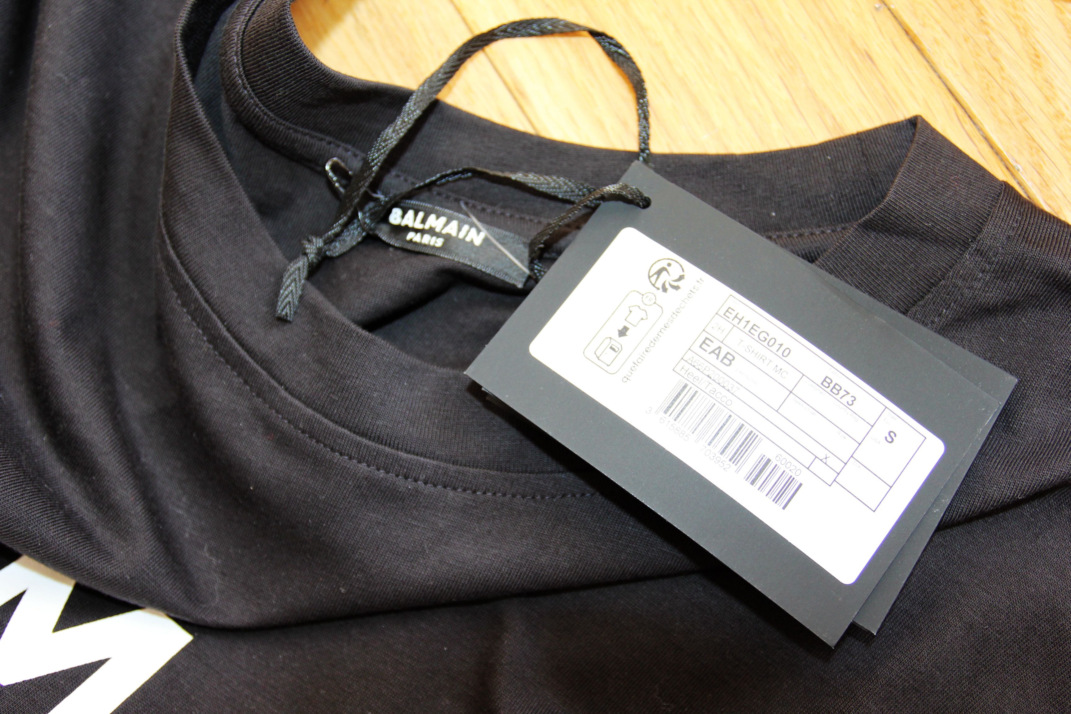 Balmain BNWT AW25 BALMAIN BIG LOGO BLACK TSHIRT S Size US S / EU 44-46 / 1 - 8 Thumbnail