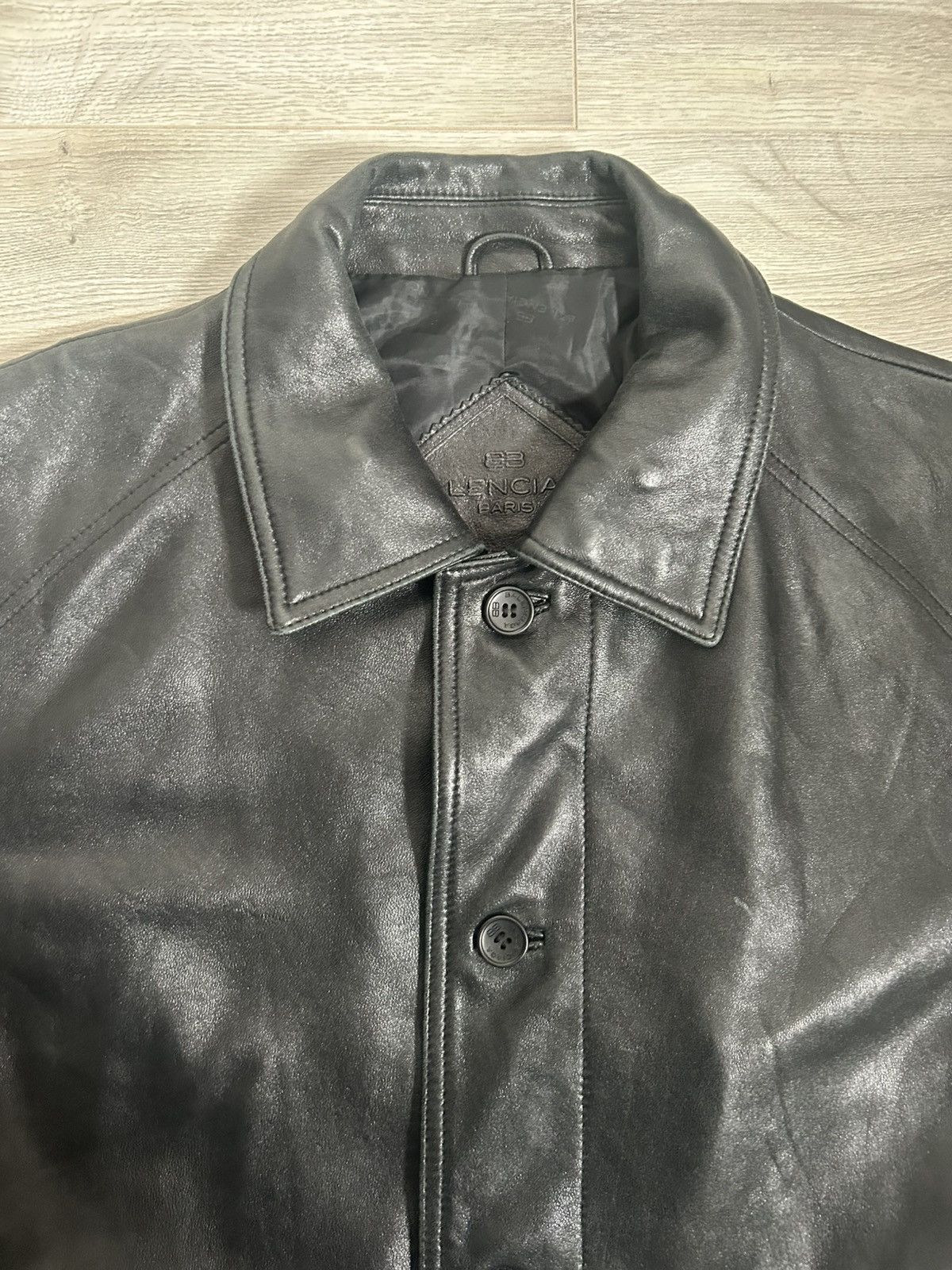 Balenciaga Balenciaga Leather Coat Size US L / EU 52-54 / 3 - 14 Thumbnail