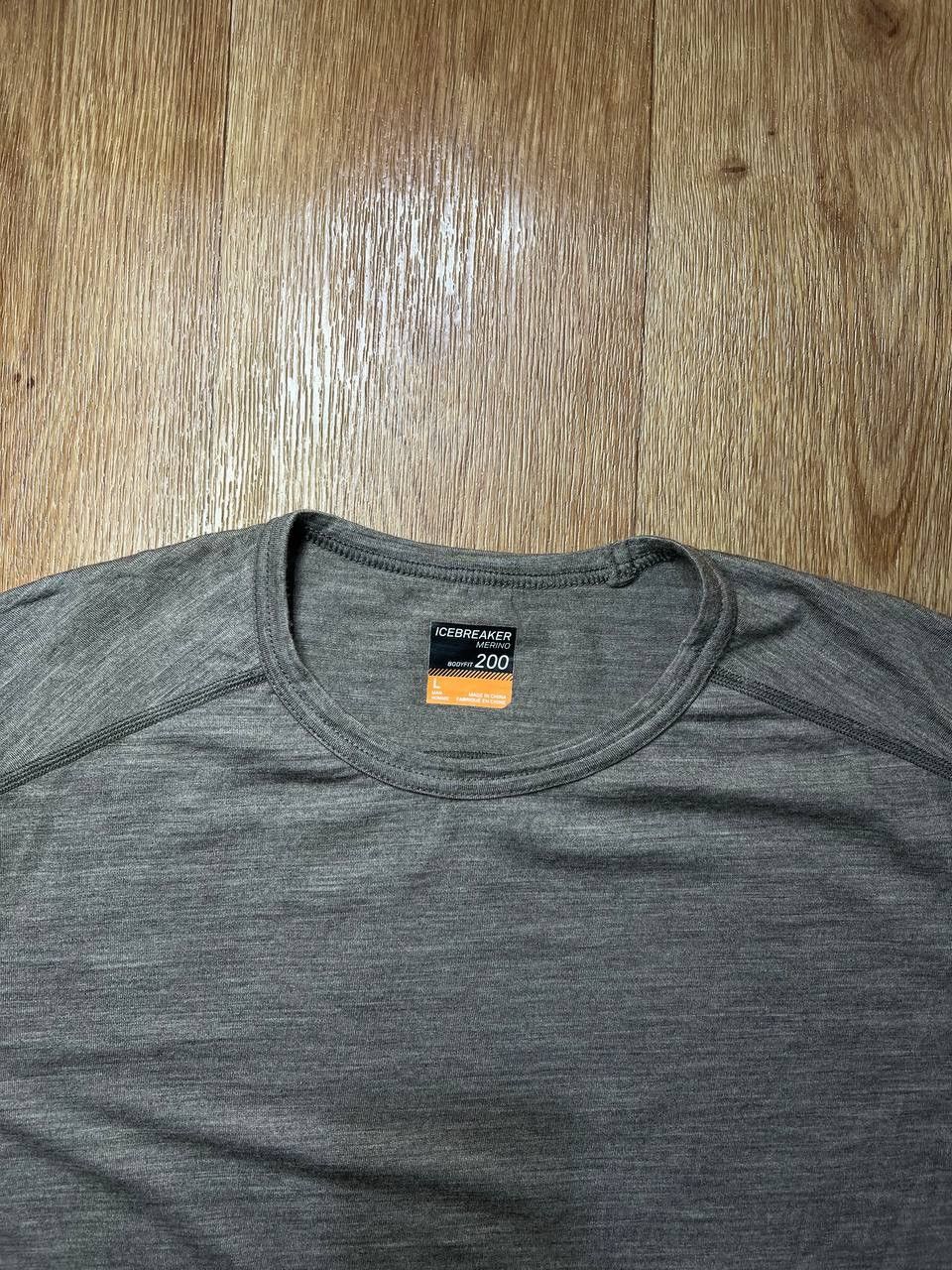 Icebreaker Icebreaker Merino Wool Man’s Beige Bodyfit 200 Sweatshirt Size US L / EU 52-54 / 3 - 3 Thumbnail