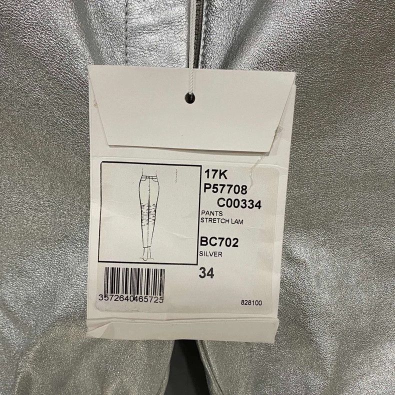 Chanel Chanel Show silver sheepskin trousers 2504-Nextarrow Size 42" / US 20 - 6 Thumbnail