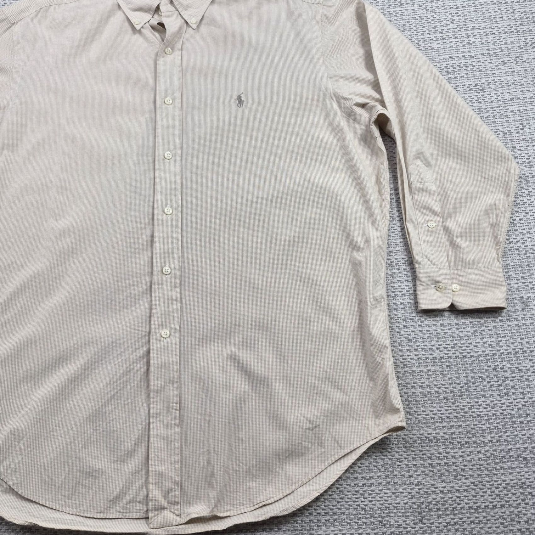 Ralph Lauren VINTAGE Ralph Lauren Dress Shirt Mens 16.5 32/33 Bieje Yarmouth Classic Fit Size 46R - 3 Thumbnail
