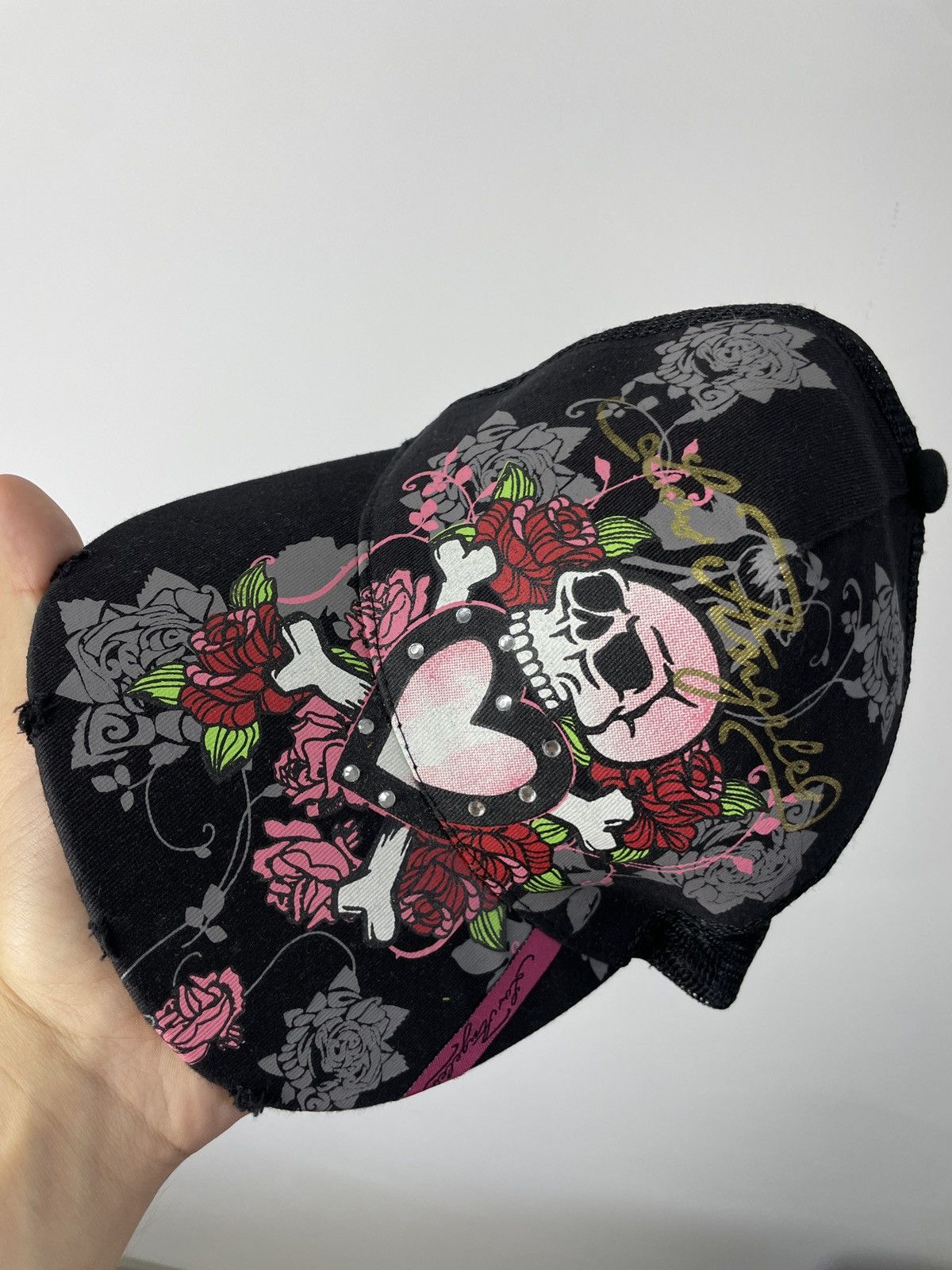 Japanese Brand × Vintage Vintage Black y2k cap hat ed hardy style Size ONE SIZE - 12 Thumbnail