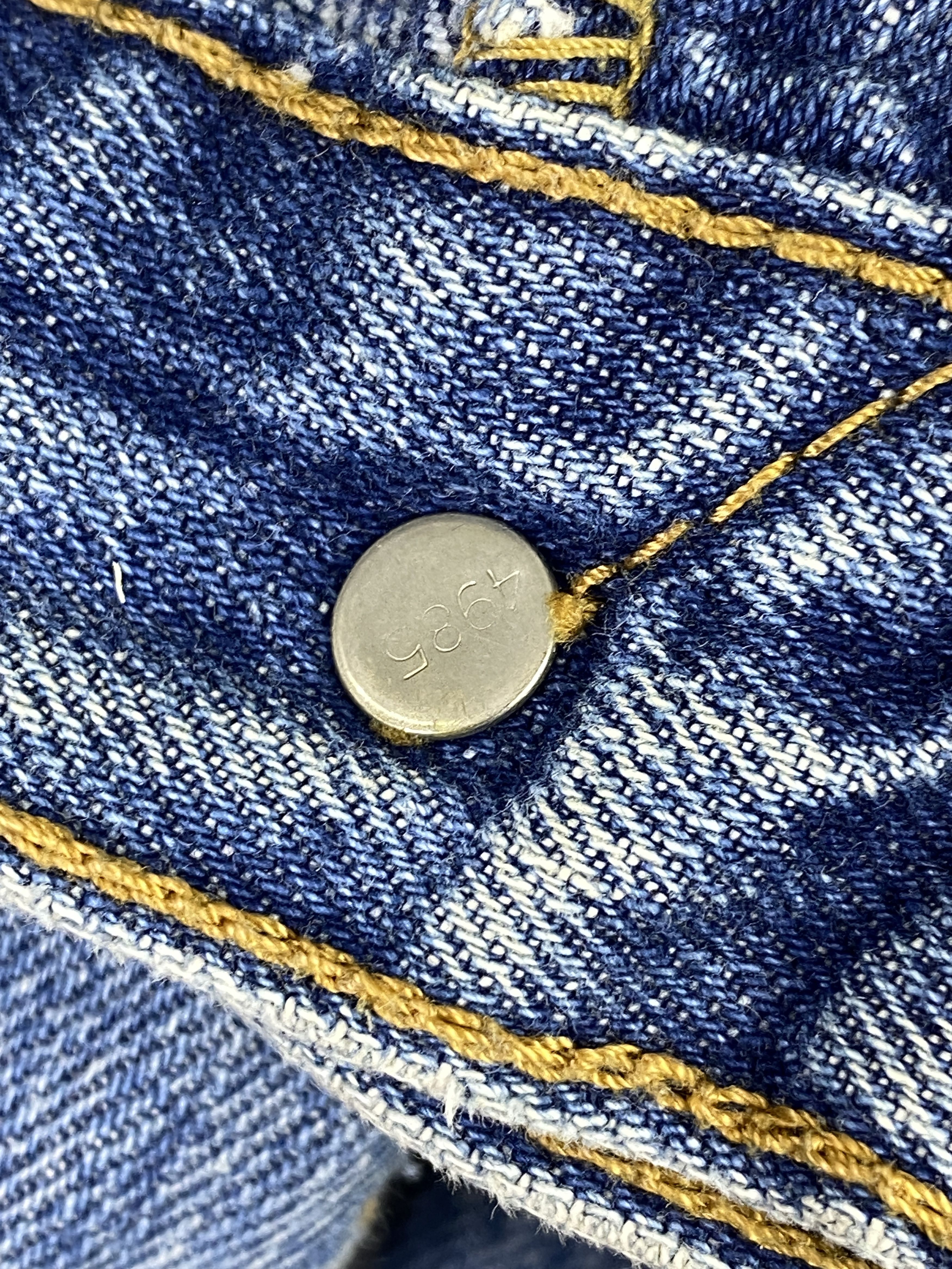 Levi's Vintage Levis 501 Button Fly Faded Blue Jeans DP2854 Size US 37 - 14 Thumbnail