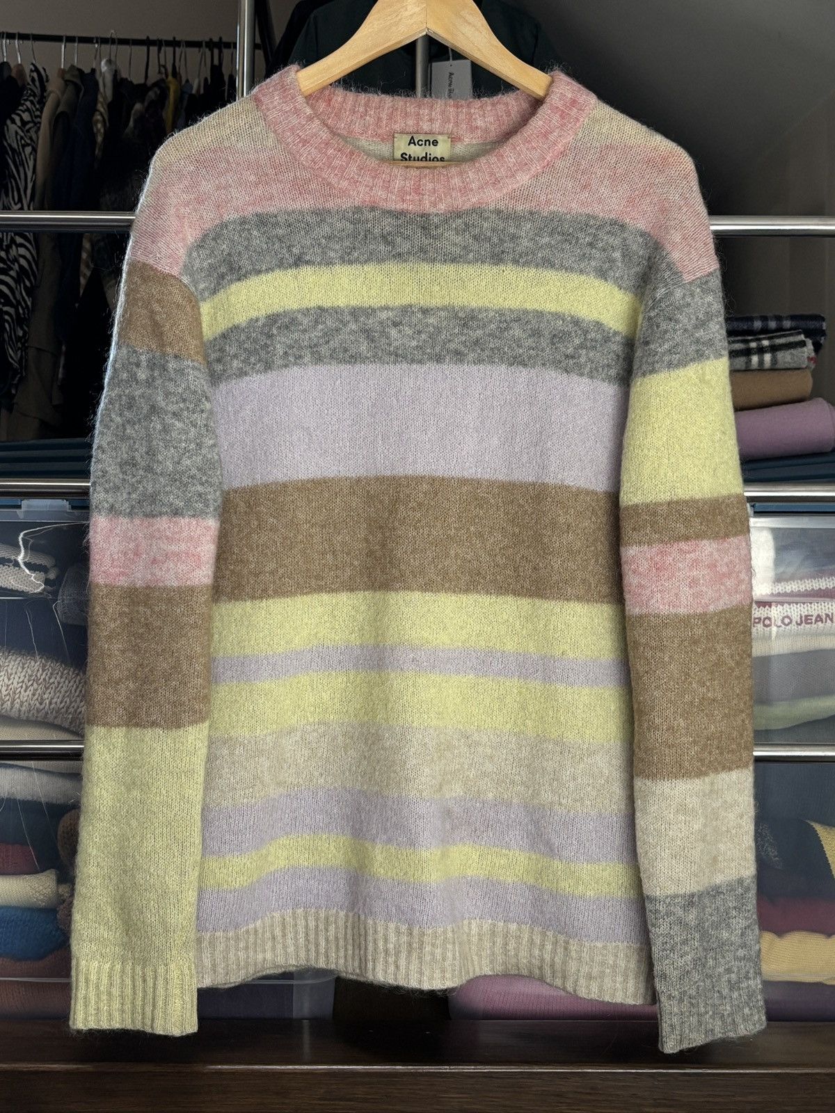 Acne Studios Acne Studios Mohair Striped Vintage Rainbow Sweater Size US XS / EU 42 / 0 - 1 Thumbnail