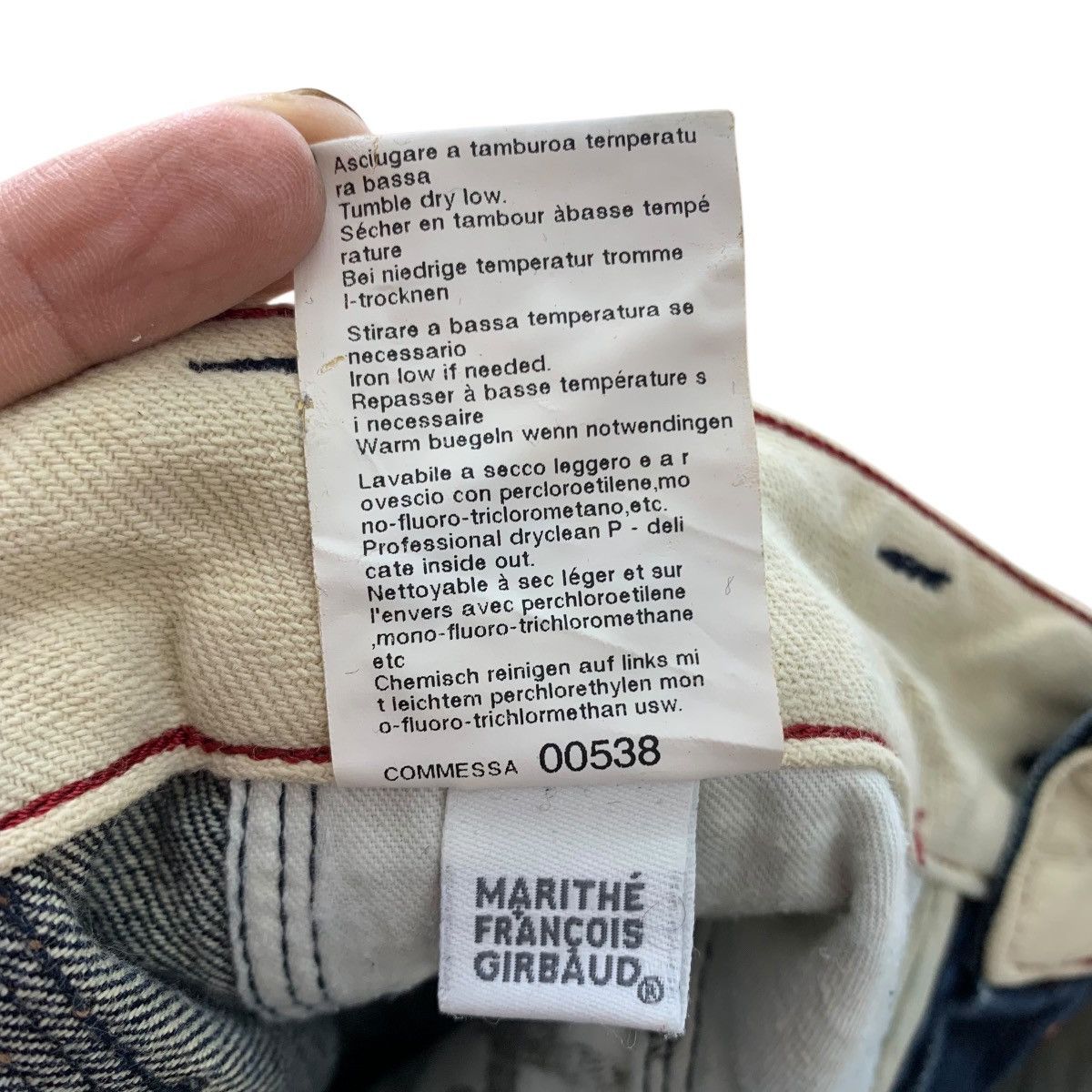 Marithe + Francois Girbaud MARITHE FRANCOIS GIRBAUD Italy S Giovanni In Marignano Denim Size US 29 - 11 Thumbnail