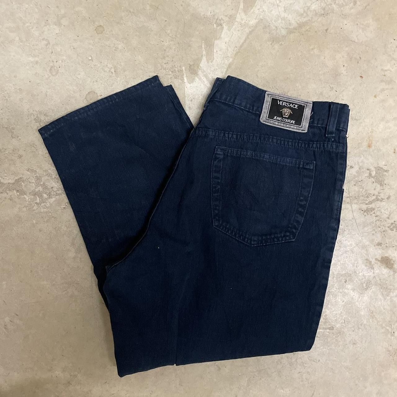 Versace × Versace Jeans Couture Vintage 2000’s Versace Jeans Couture Navy Trousers Size US 36 / EU 52 - 5 Thumbnail
