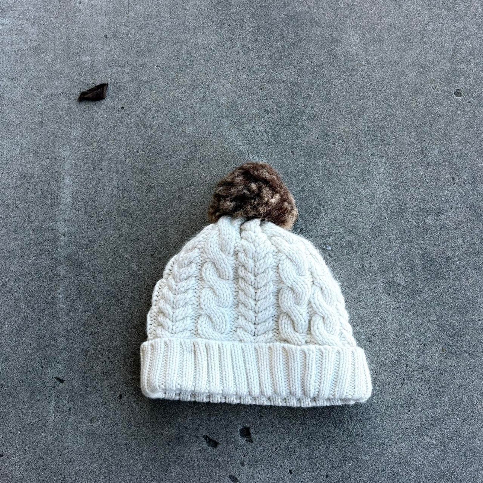 Timberland Timberland white knit beanie with Size ONE SIZE - 3 Thumbnail