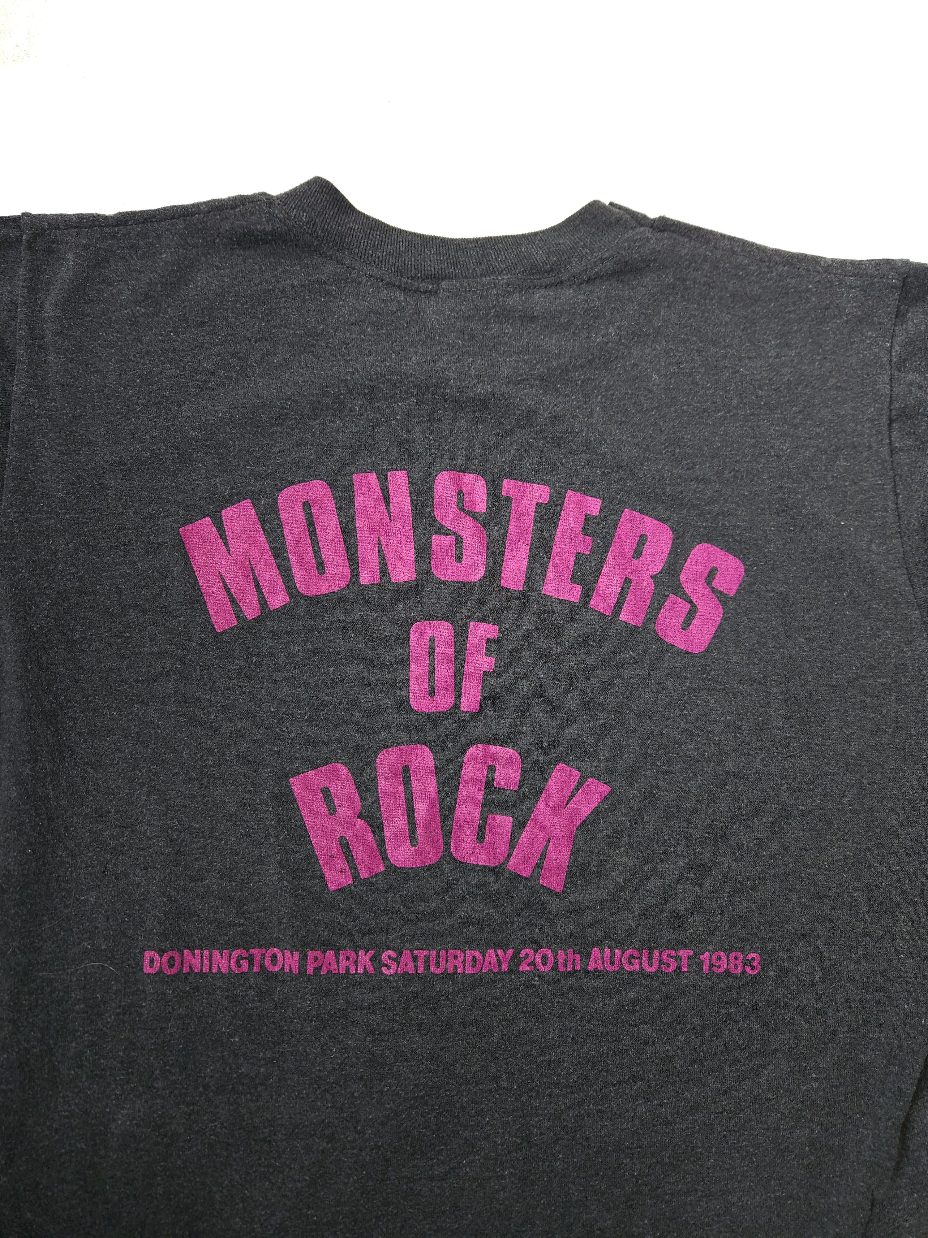 Band Tees × Vintage Vintage 1983 dio holy diver monsters of rock tee Size US L / EU 52-54 / 3 - 10 Thumbnail