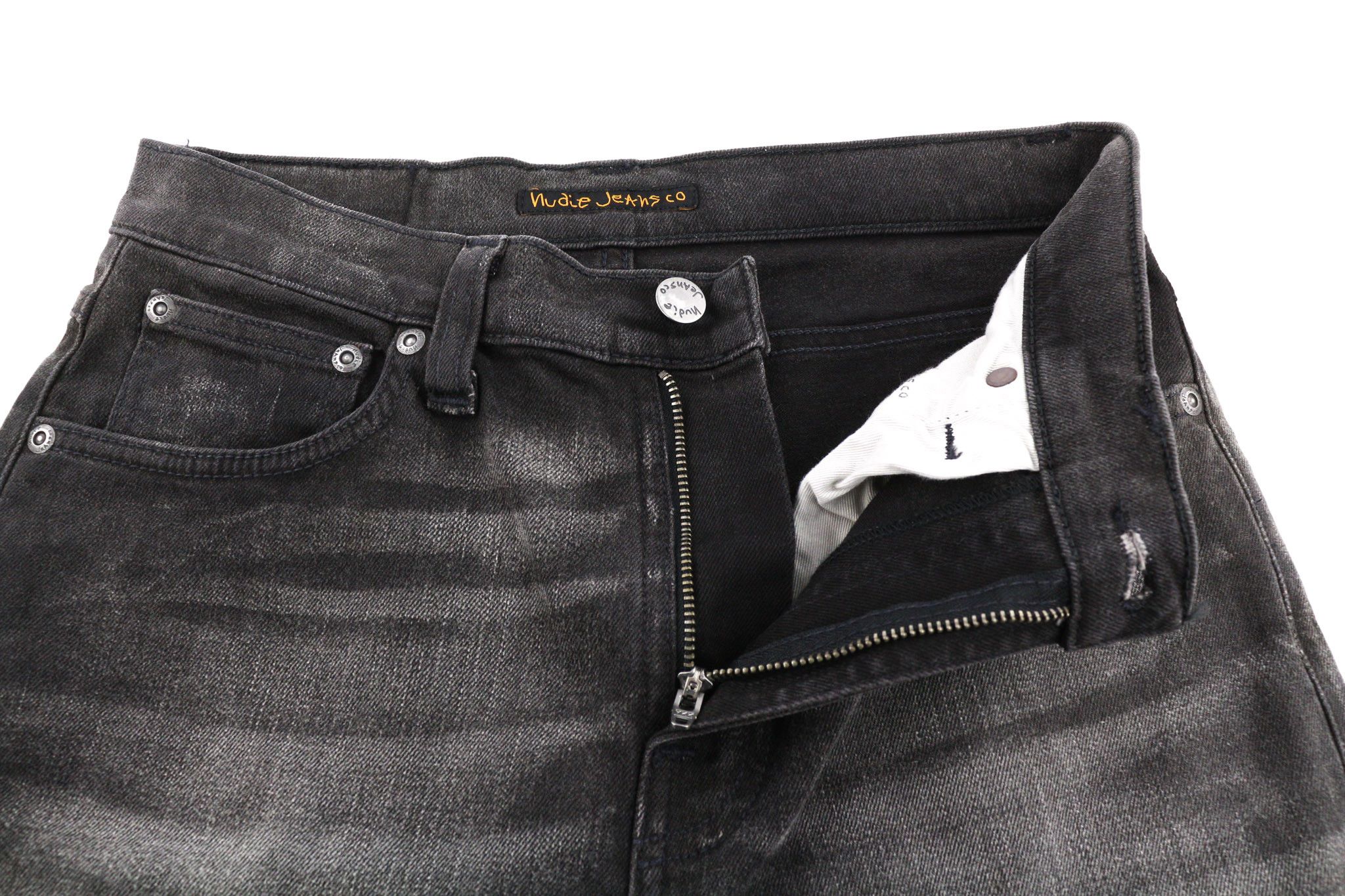 Nudie Jeans PIPE LED W28/L32 Grey Marble Organic Skinny Washed 81921 Size US 28 / EU 44 - 4 Thumbnail