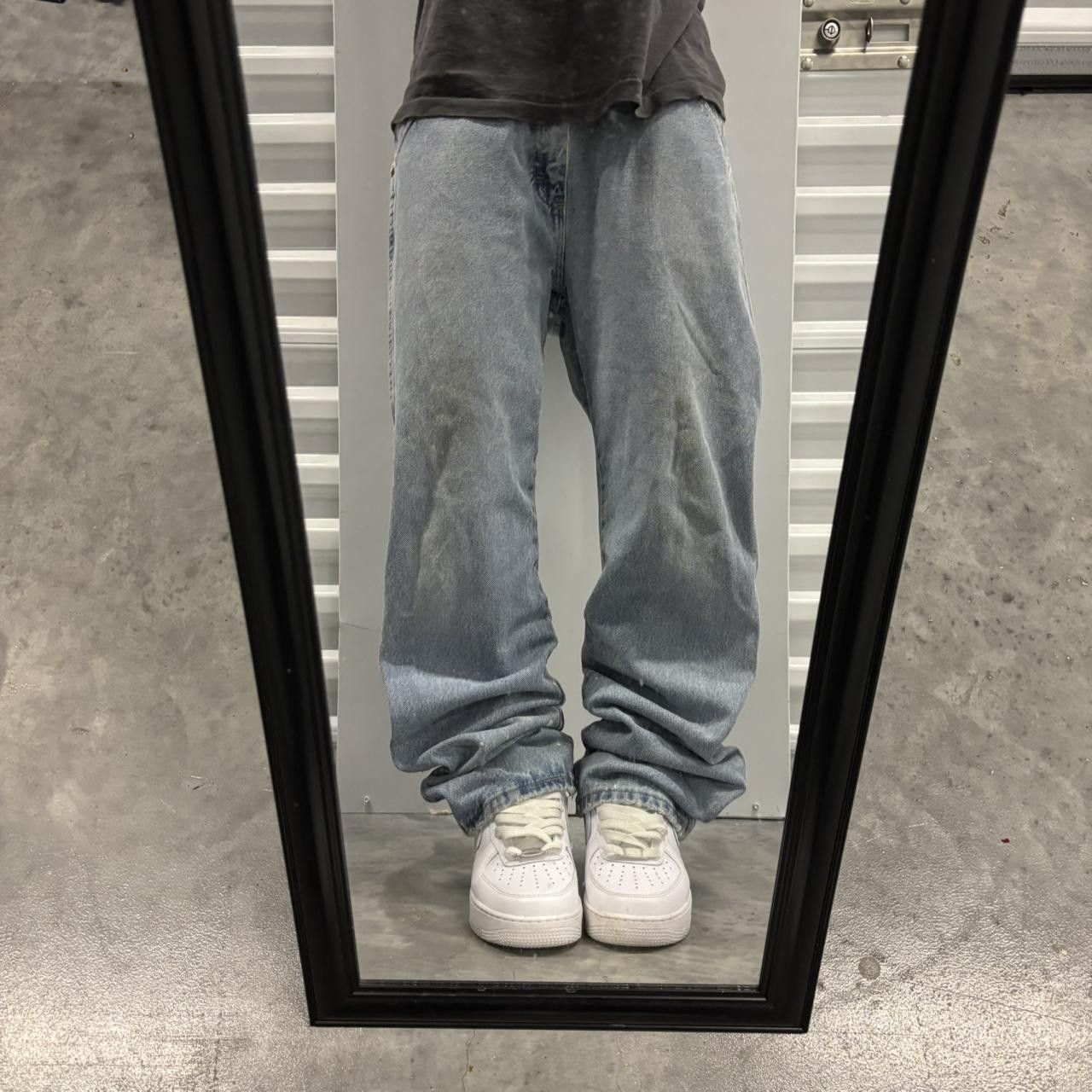 Japanese Brand × Vintage Crazy Vintage Y2K/2000s Light Wash Essential Denim Jeans! Size US 34 / EU 50 - 1 Thumbnail
