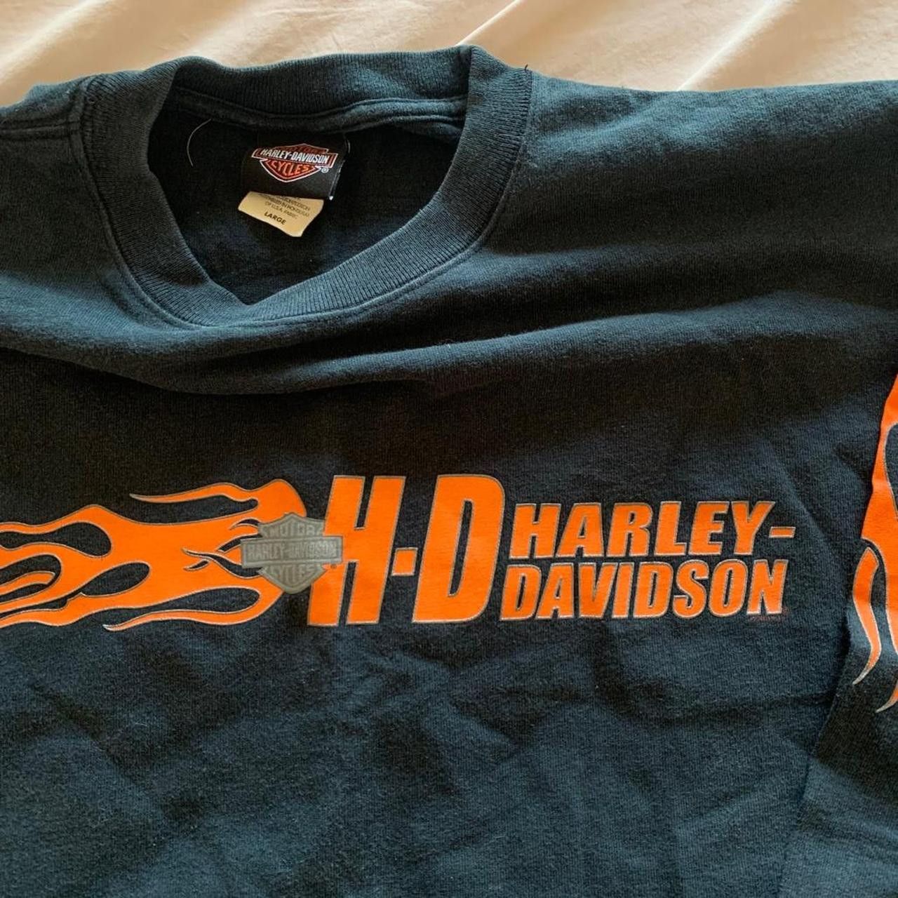 Harley Davidson Vintage 90s Harley Davidson Long Sleeve T-shirt Size US L / EU 52-54 / 3 - 3 Thumbnail