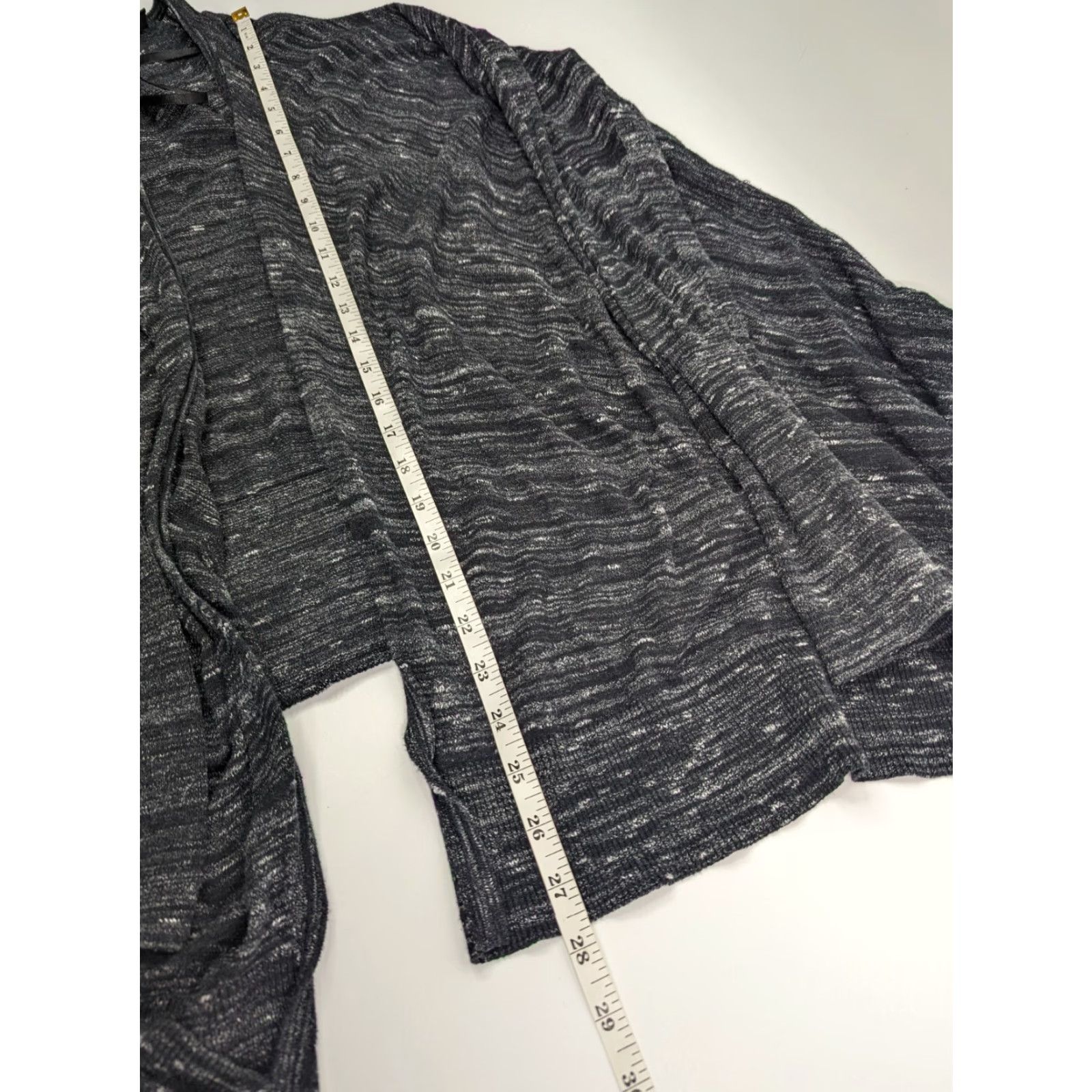 Vintage VINTAGE Lane Bryant Black Open Long Sleeve Front Knit Cardigan Size 14/16 Cotton Size XL / US 12-14 / IT 48-50 - 5 Thumbnail