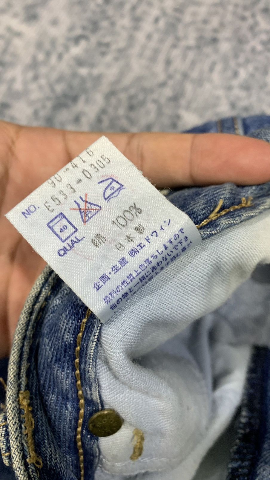 Indigo × Japanese Brand × Vintage 🔥Something Jeans Skinny 90s Size US 28 / EU 44 - 6 Thumbnail