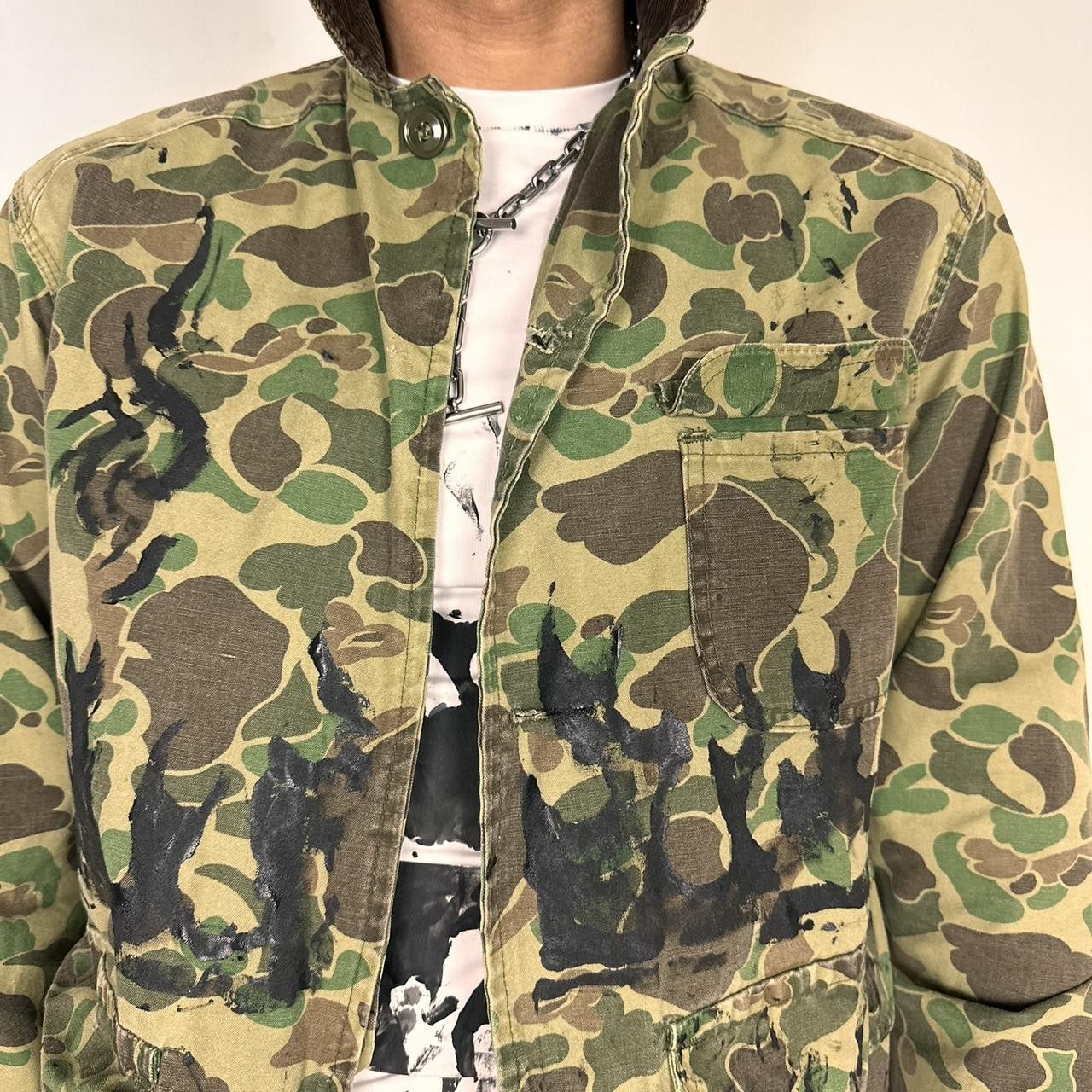 Other ASTROBOI* 'Flames' Green Camo Tattoo Print Jacket - Small Size US S / EU 44-46 / 1 - 2 Thumbnail