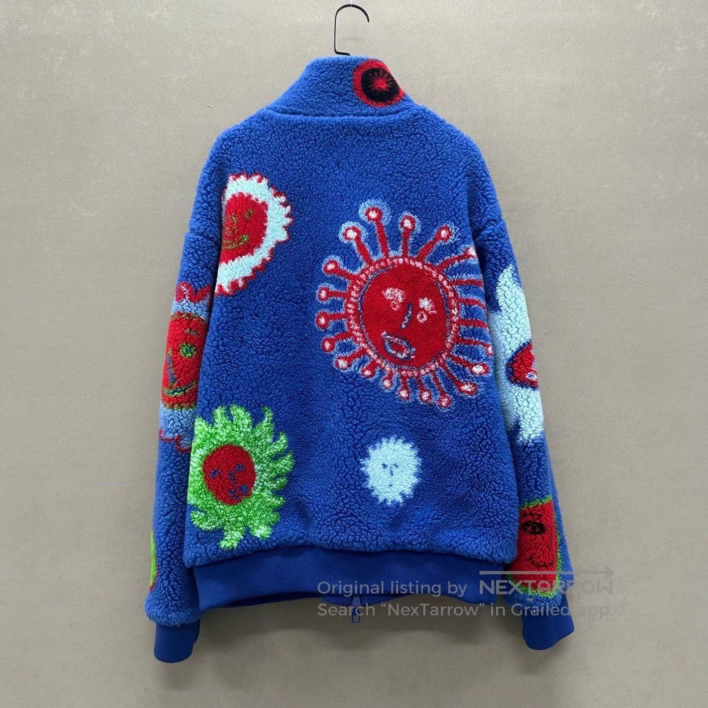 Louis Vuitton louis vuitton blue teddy jacket with prints. Size M / US 6-8 / IT 42-44 - 2 Thumbnail