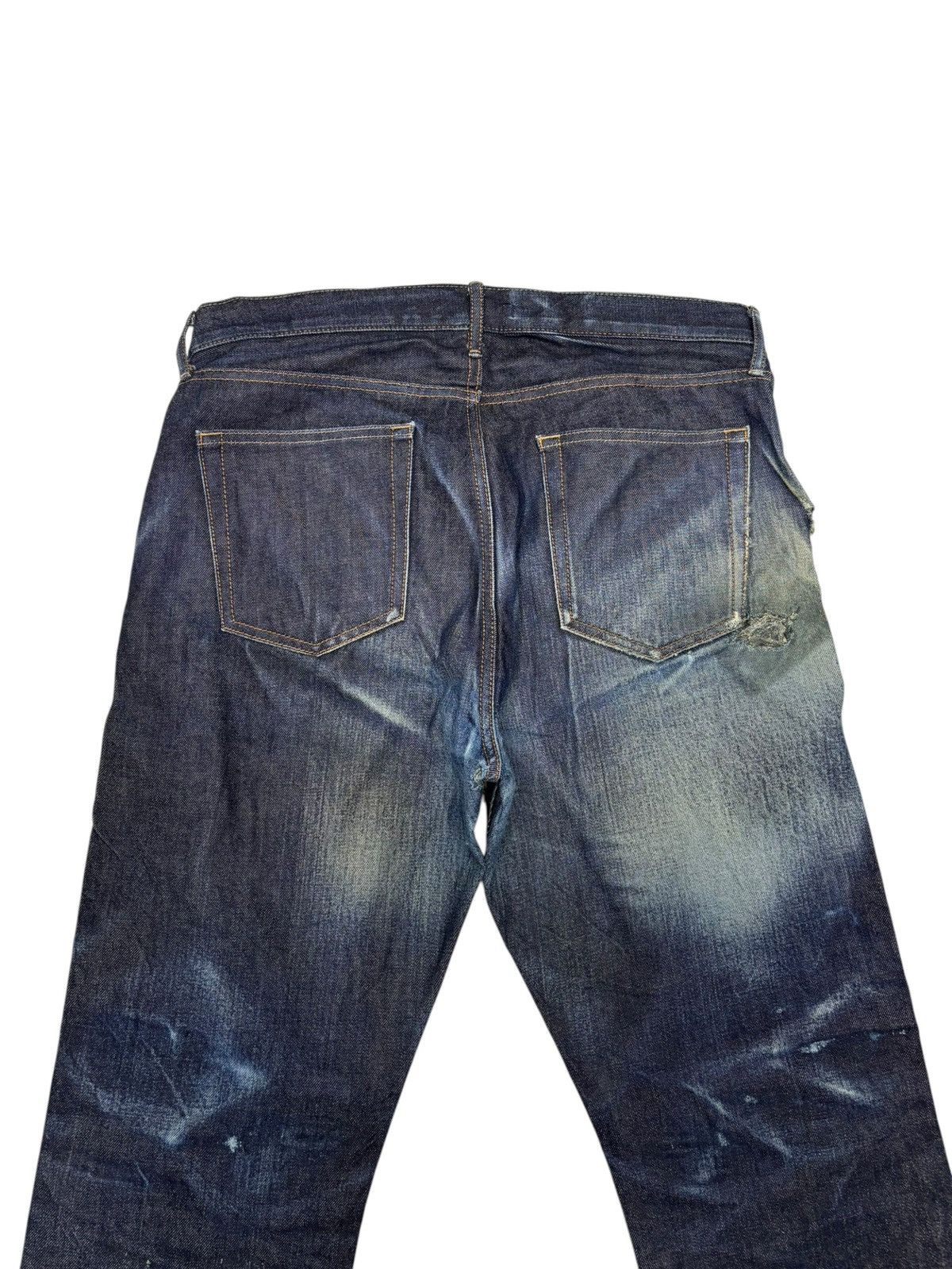 Undercover × Uniqlo VINTAGE UNIQLO DESTROYED DENIM JEANS Size US 35 - 6 Thumbnail