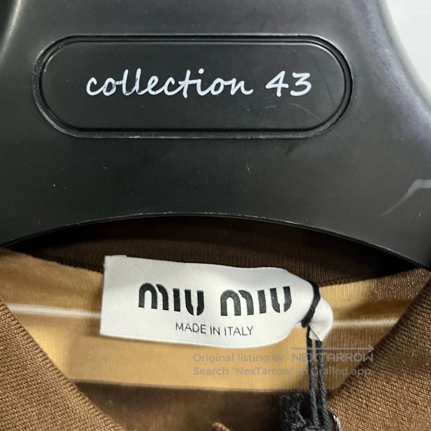 Miu Miu Miu Miu 2025 Cocoa Brown Cotton Polo. Size M / US 6-8 / IT 42-44 - 2 Thumbnail