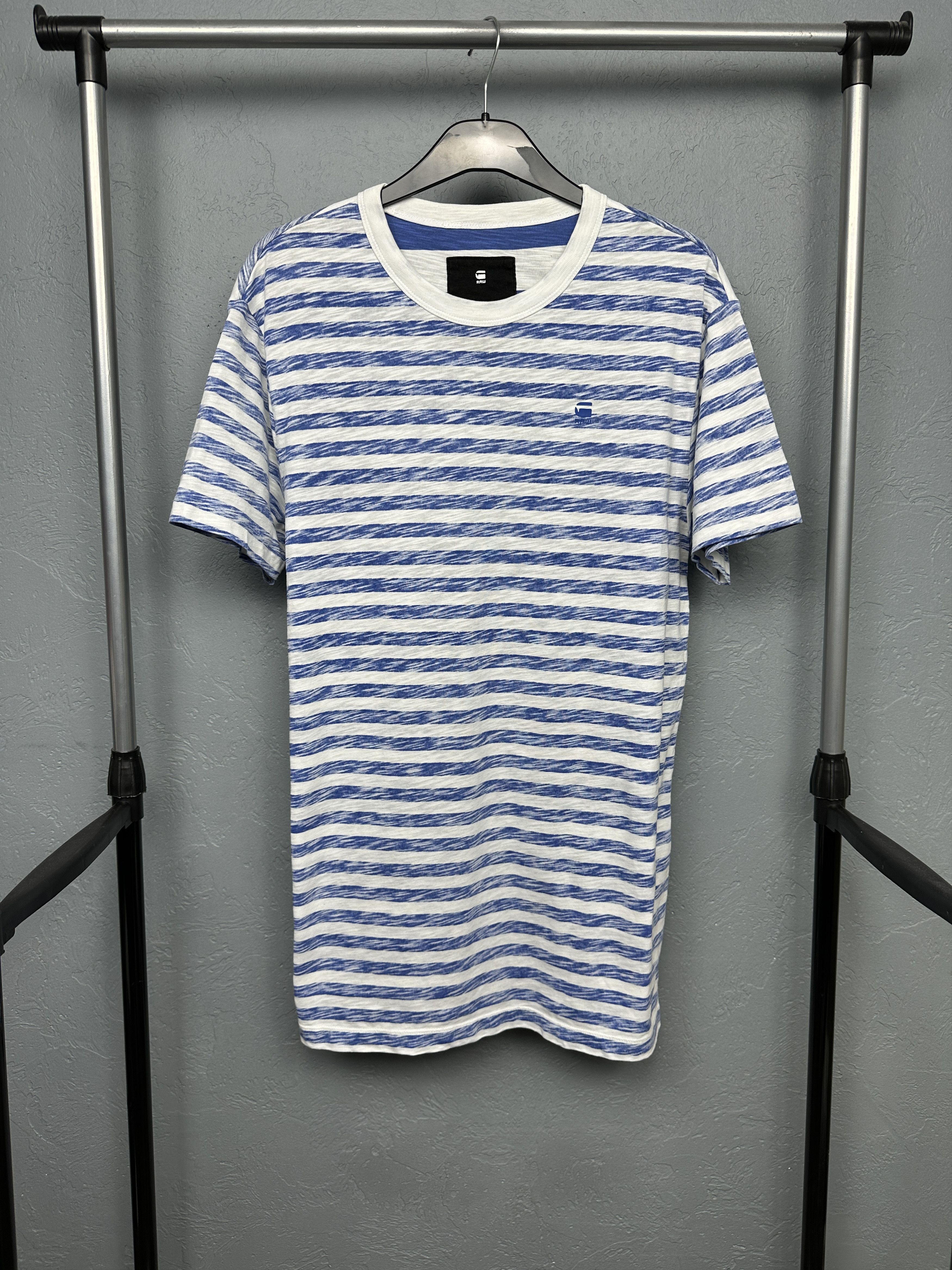 G-Star G Star Raw Mens Kantano Relaxed Striped T-Shirt Size US M / EU 48-50 / 2 - 1 Thumbnail