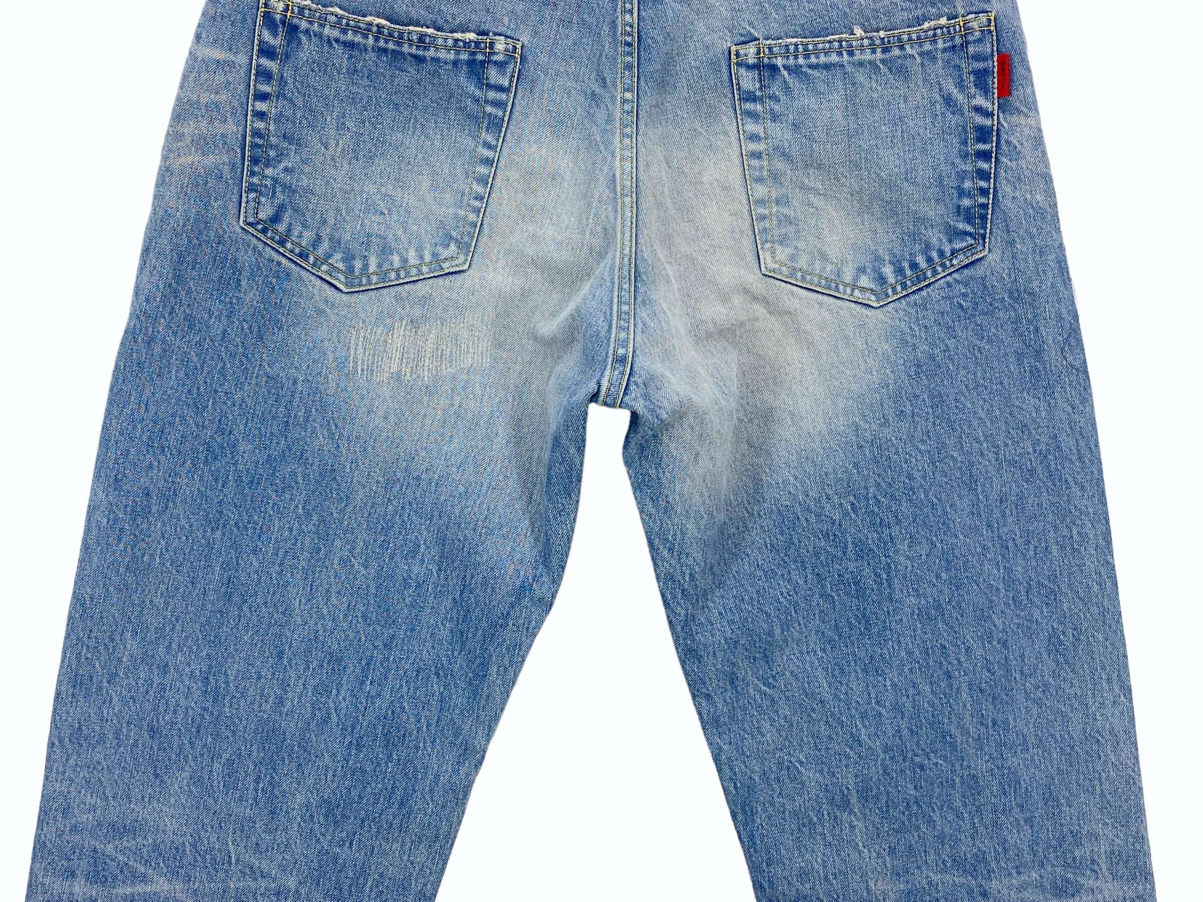 Japanese Brand Mack Daddy Hip Hop Baggy Light Wash Loose Jeans Size US 34 / EU 50 - 7 Thumbnail