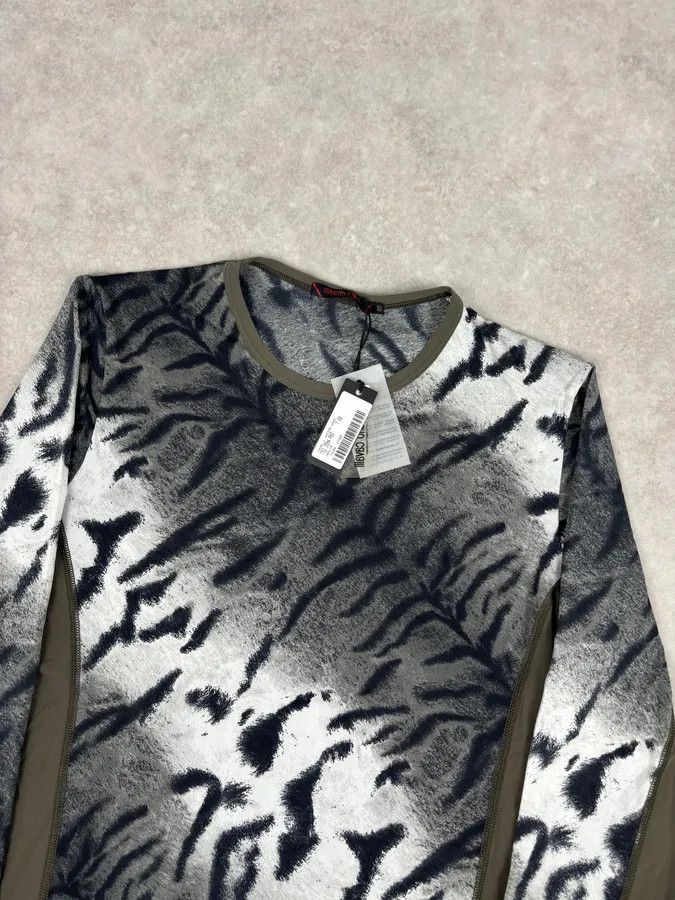 Roberto Cavalli Roberto Cavalli Grey Black Zebra Savage Longsleeve Size S / US 4 / IT 40 - 4 Thumbnail