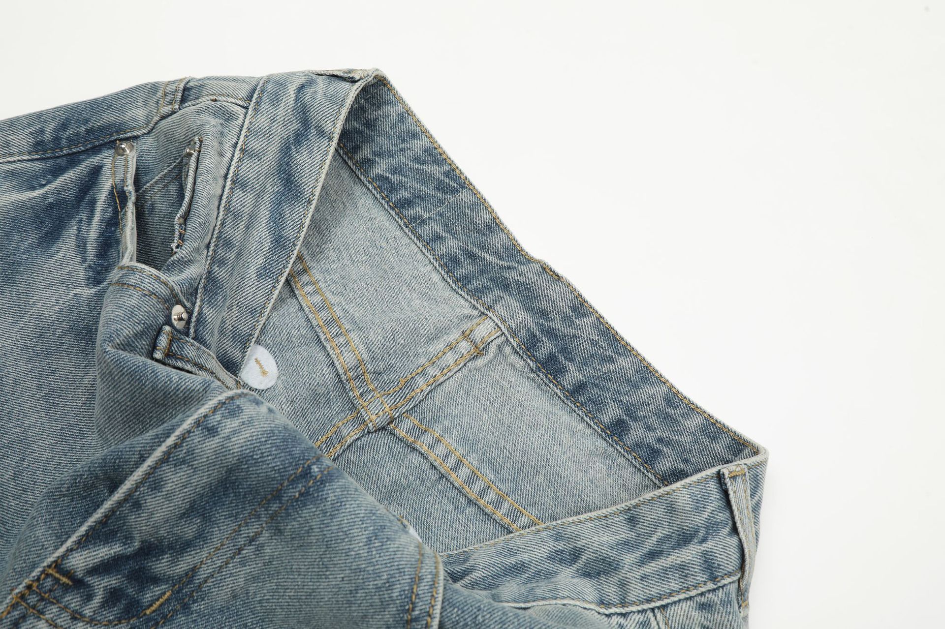 Vintage American retro cleanfit washed straight leg jeans Size US 32 / EU 48 - 4 Thumbnail