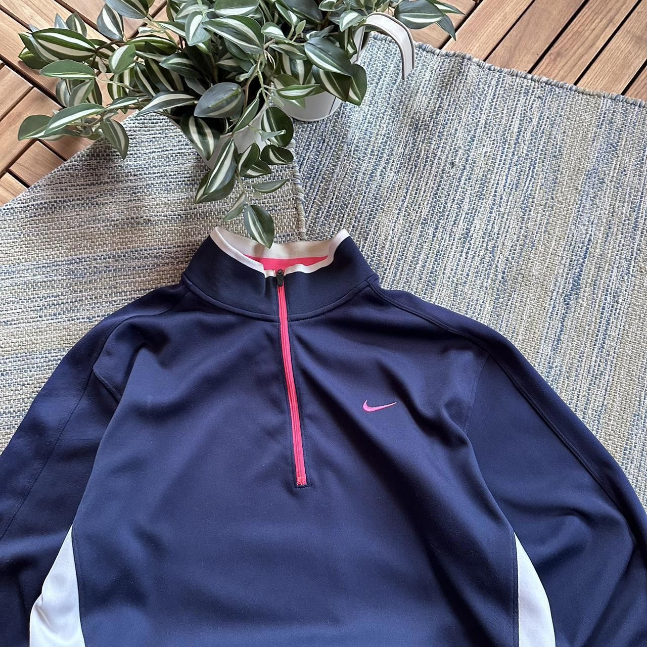 Nike Vintage Y2K Nike Swoosh Logo Half Zip Track Sweatshirt Size US L / EU 52-54 / 3 - 3 Thumbnail
